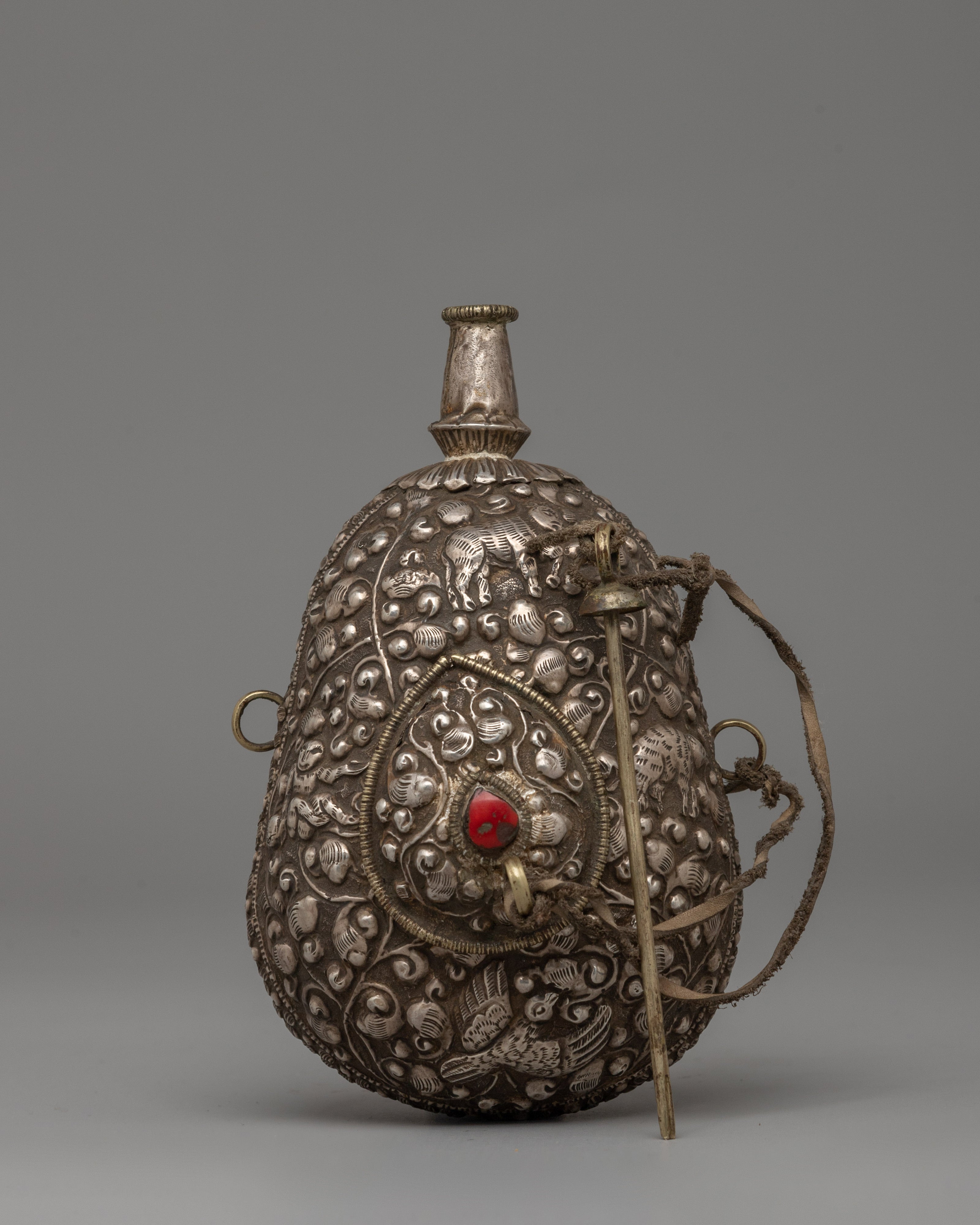 Tibetan Religious Snuff Bottle | A Sacred Ritual Vessel