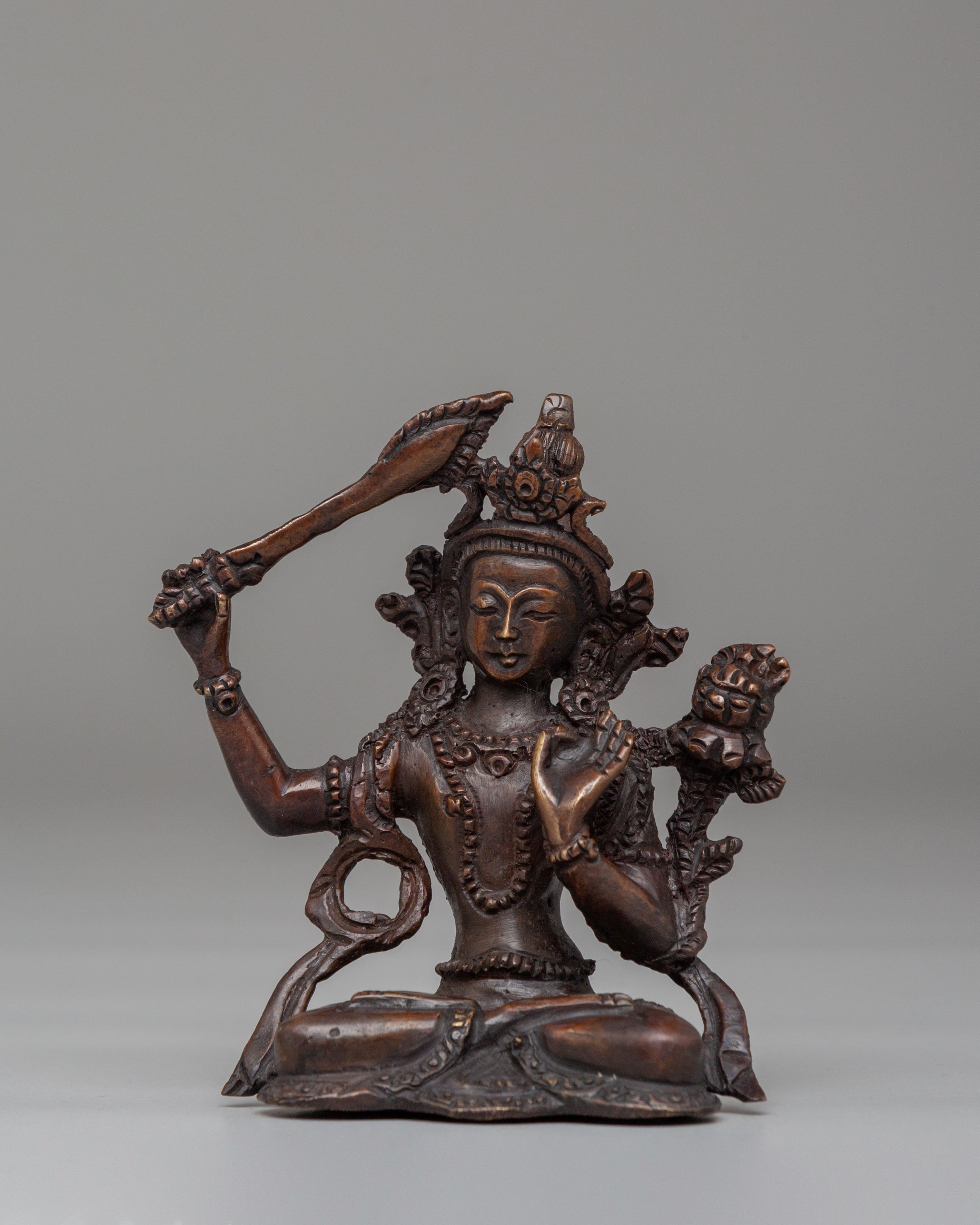 Traditional Tibetan Manjushri Statue | Bodhisattva of Wisdom