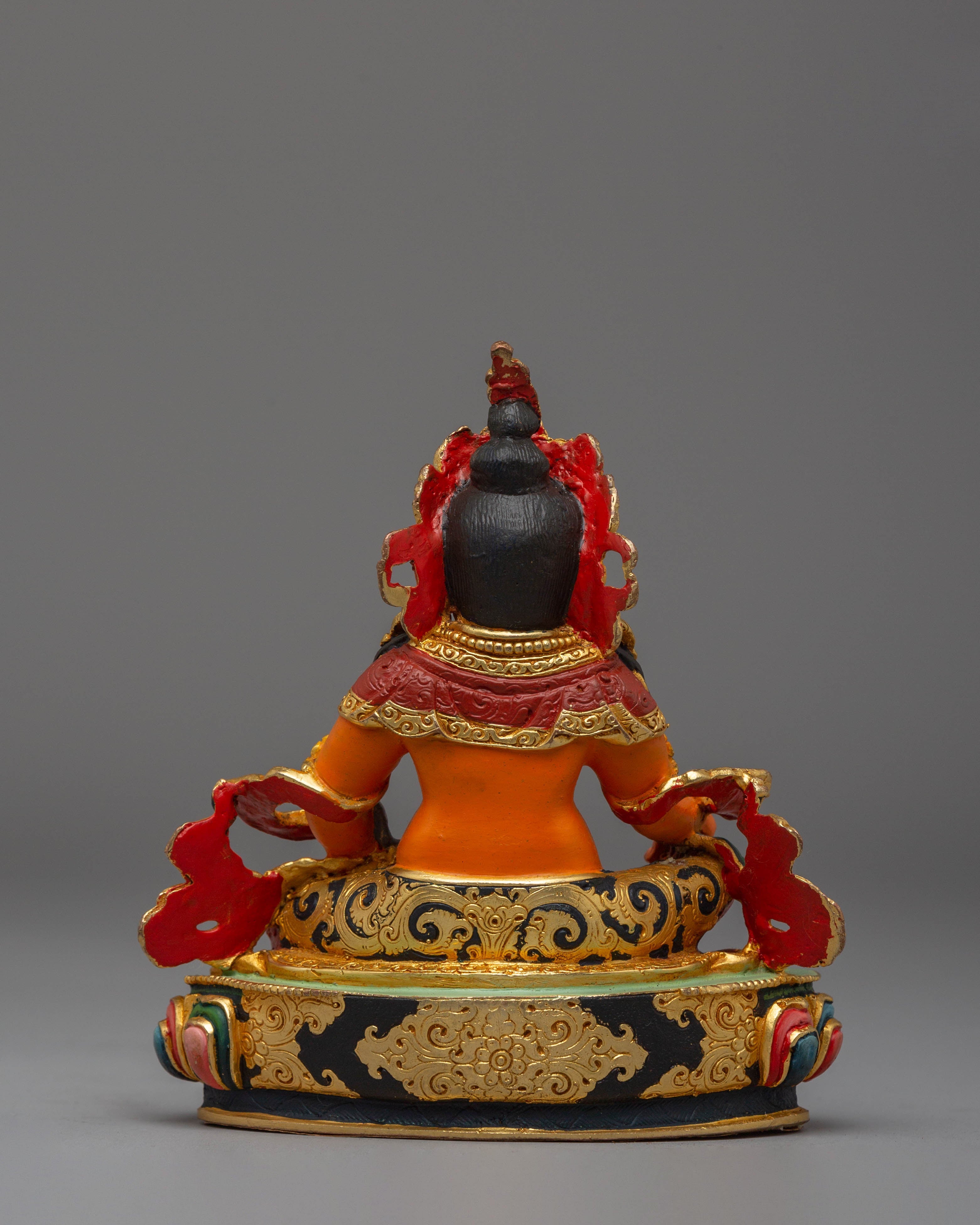 Handcrafted Copper Statue of Dzambhala for Altar and Decor