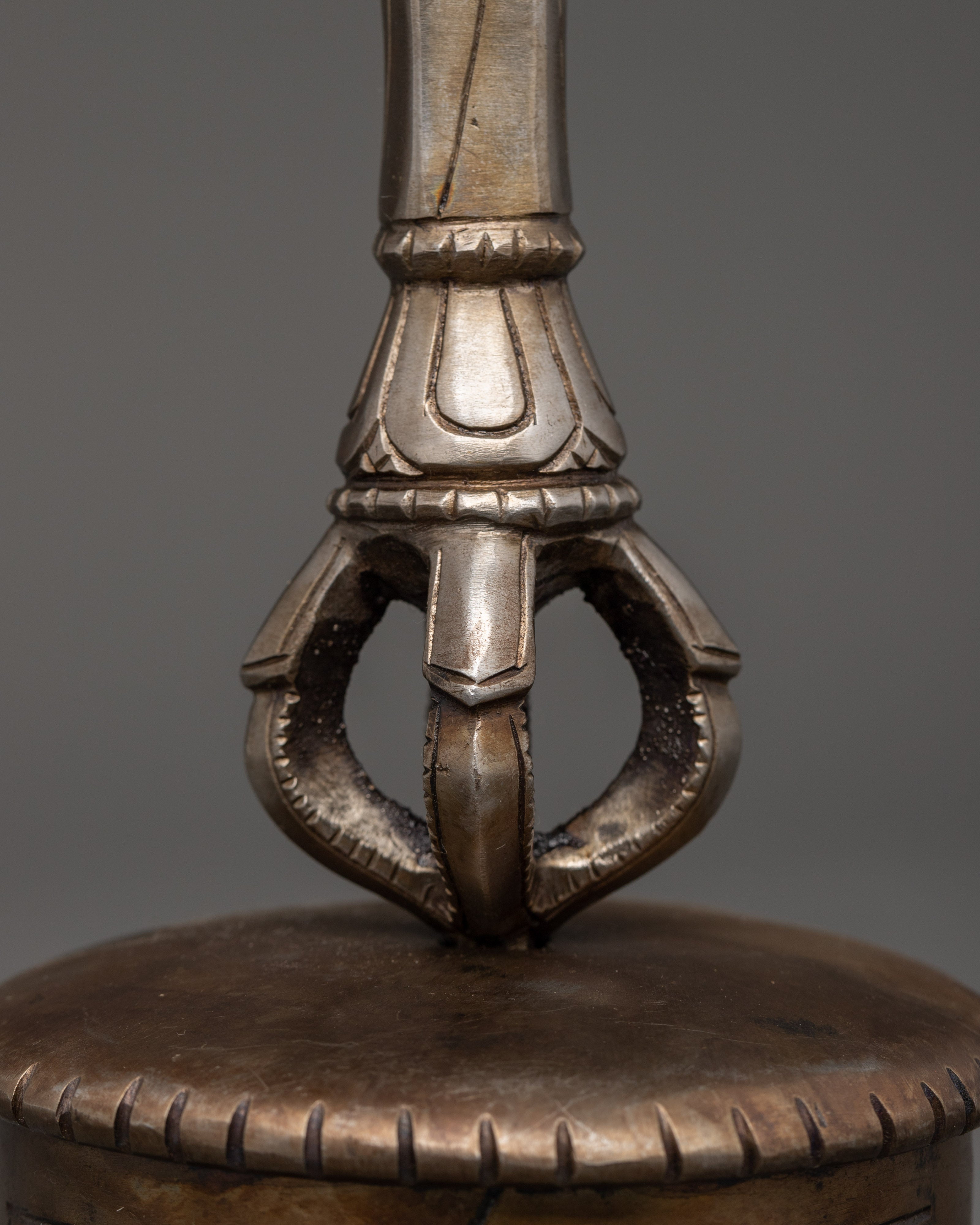 Handcrafted Iron Trisul Phurba Dagger | Protective Spiritual Tool for Altar & Meditation