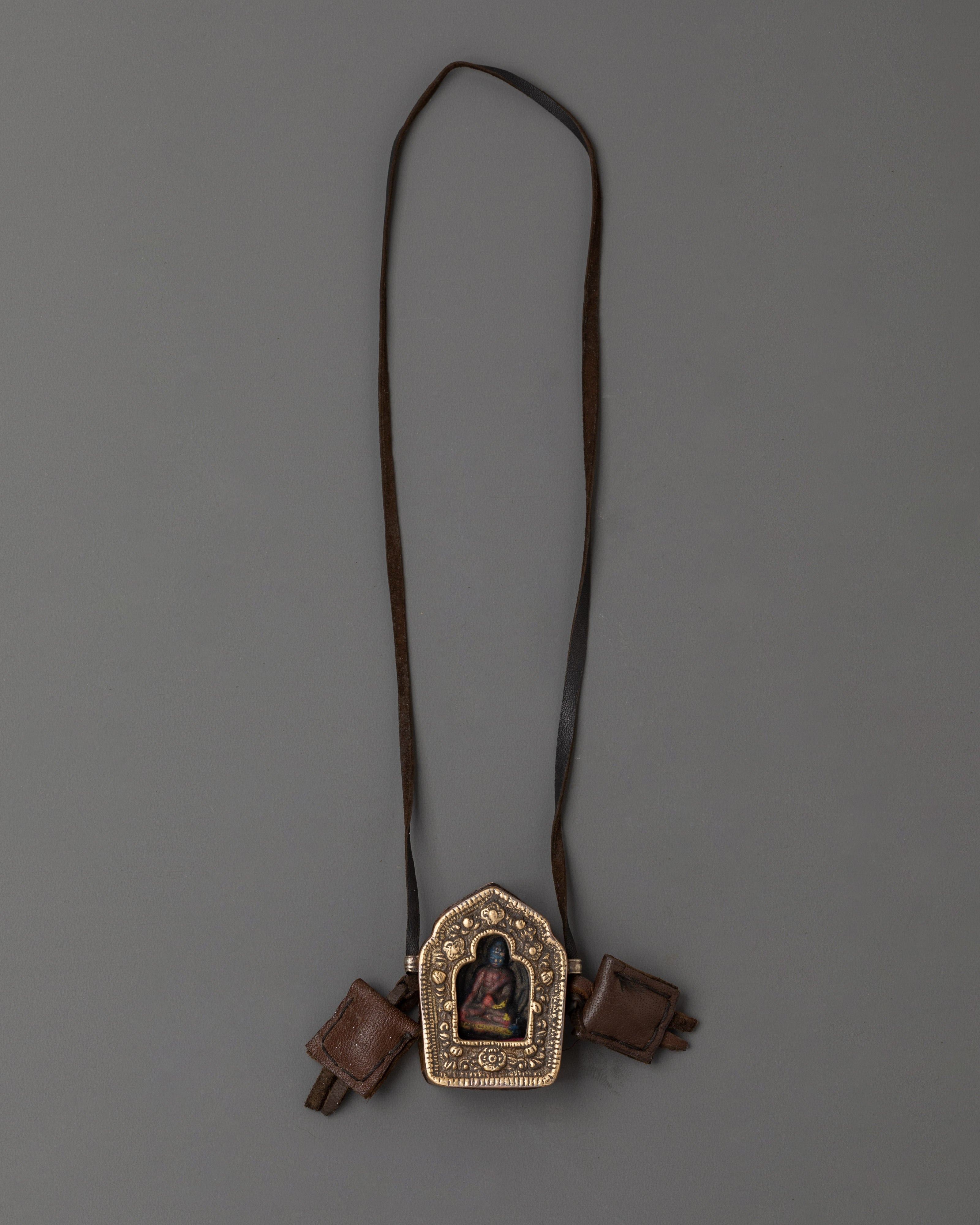 Buddhist Ghau Prayer Box | Buddhist Amulet for Prayer & Healing