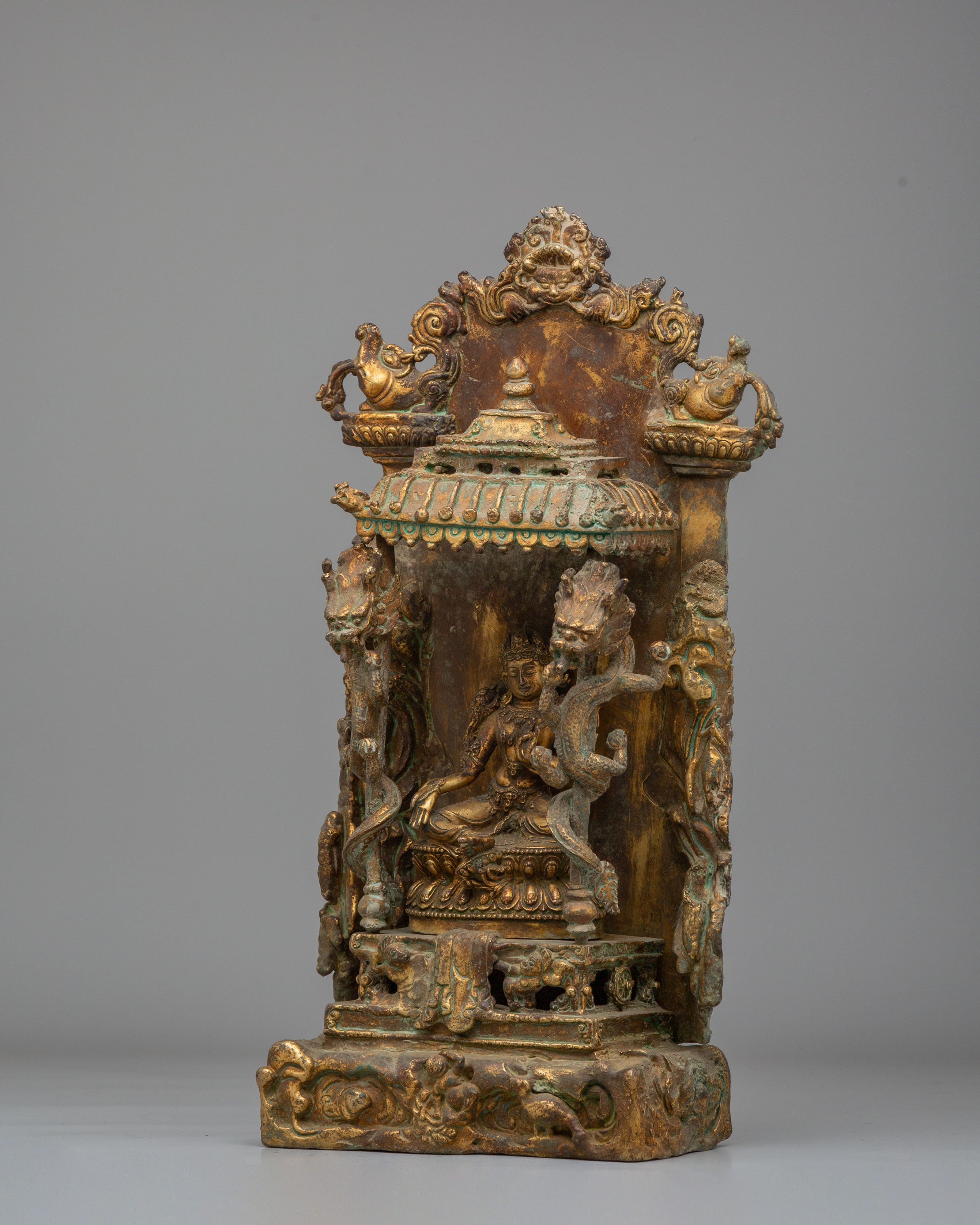 Handmade Buddhist Green Tara Statue | The Mother of Liberation