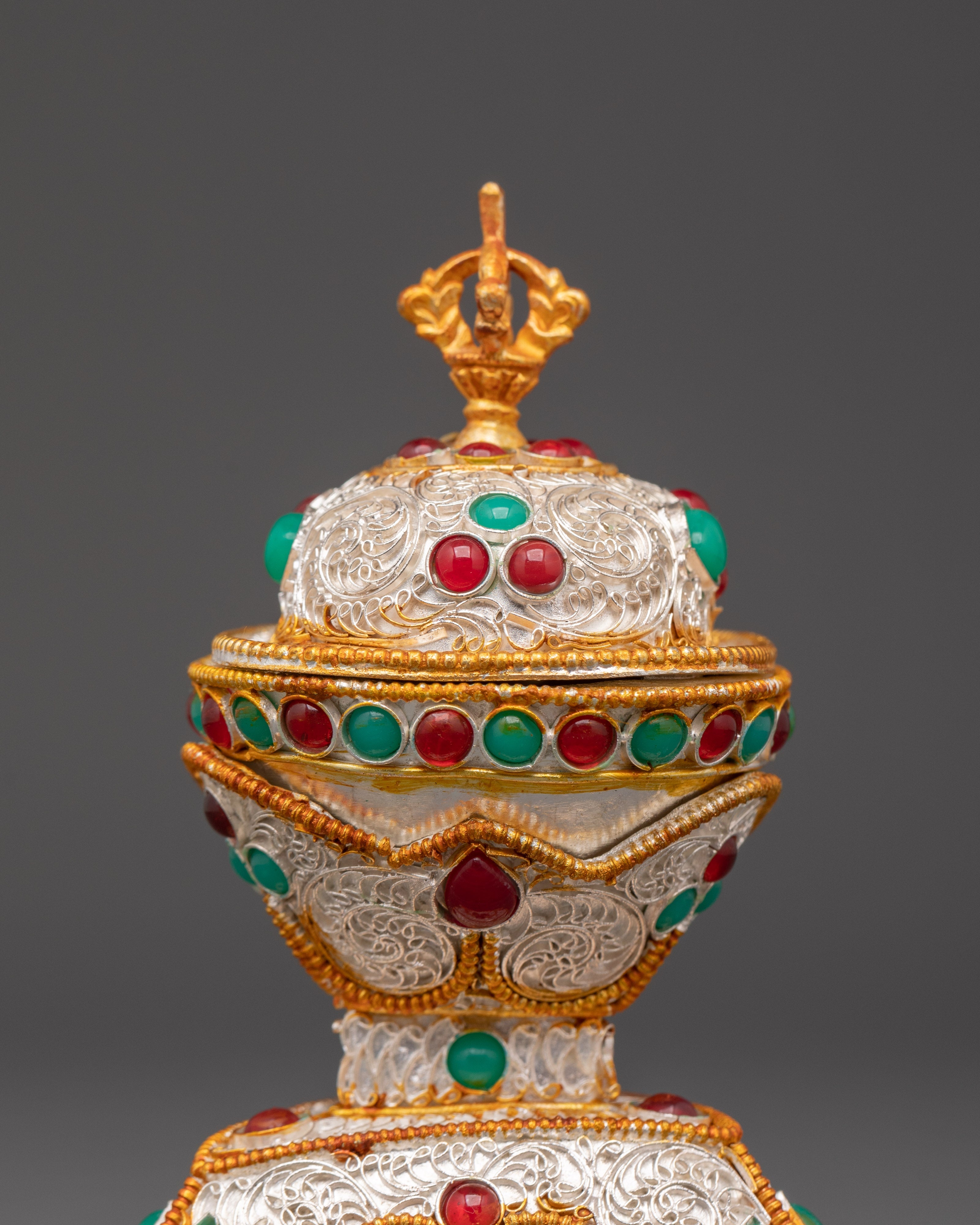 Handcrafted Gold Plated Kapala Set | Sacred Ritual Cups