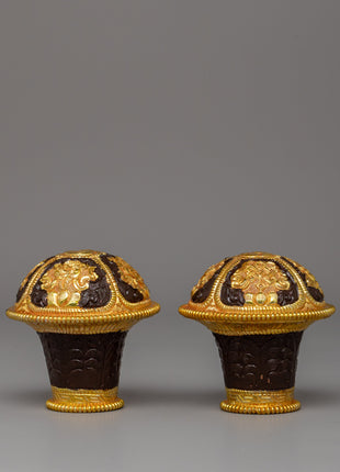 Handcrafted Traditional Brocade Thangka Stick Cap
