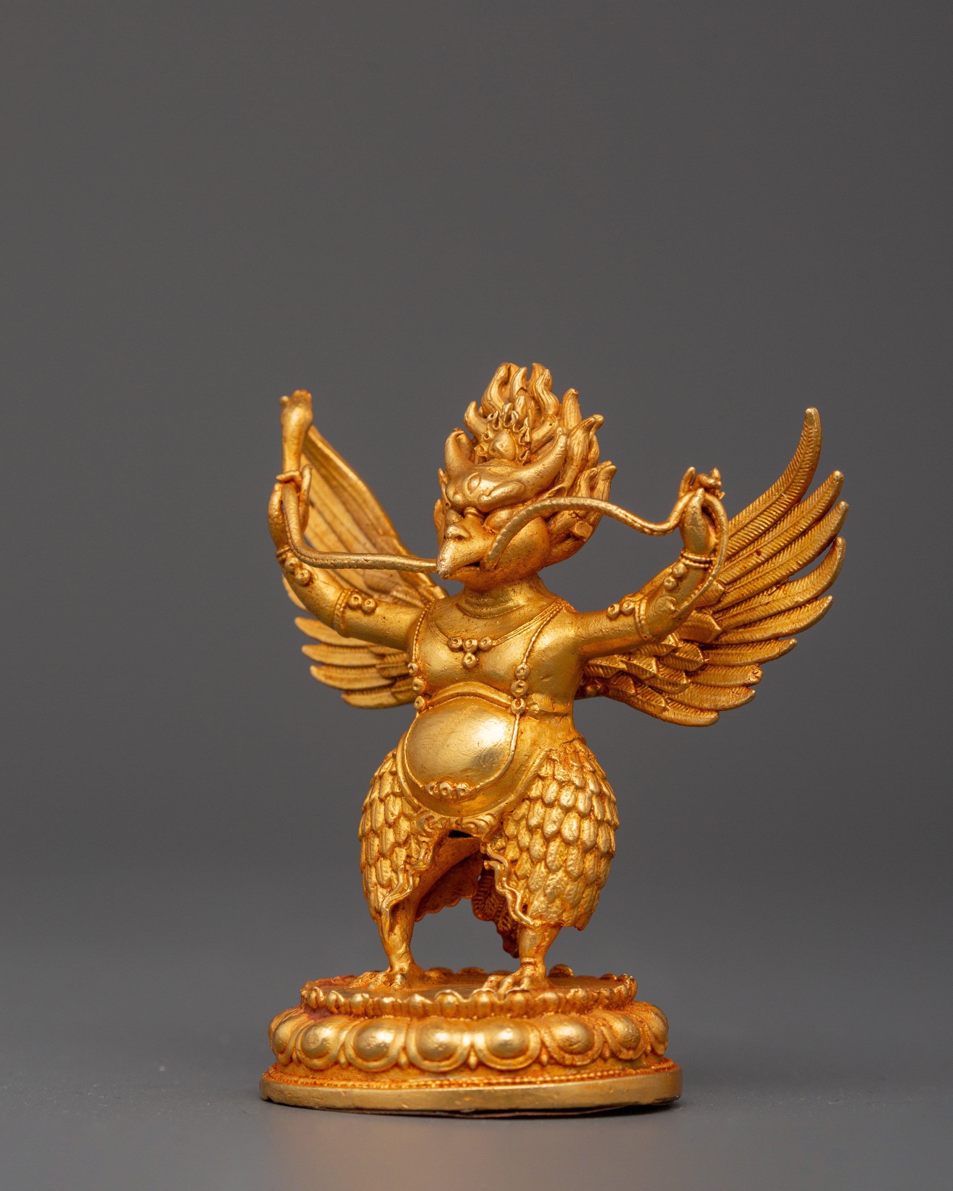 Garuda Tibetan Mythical Protector Deity Figurine - Decor for Protection & Sacred Energy