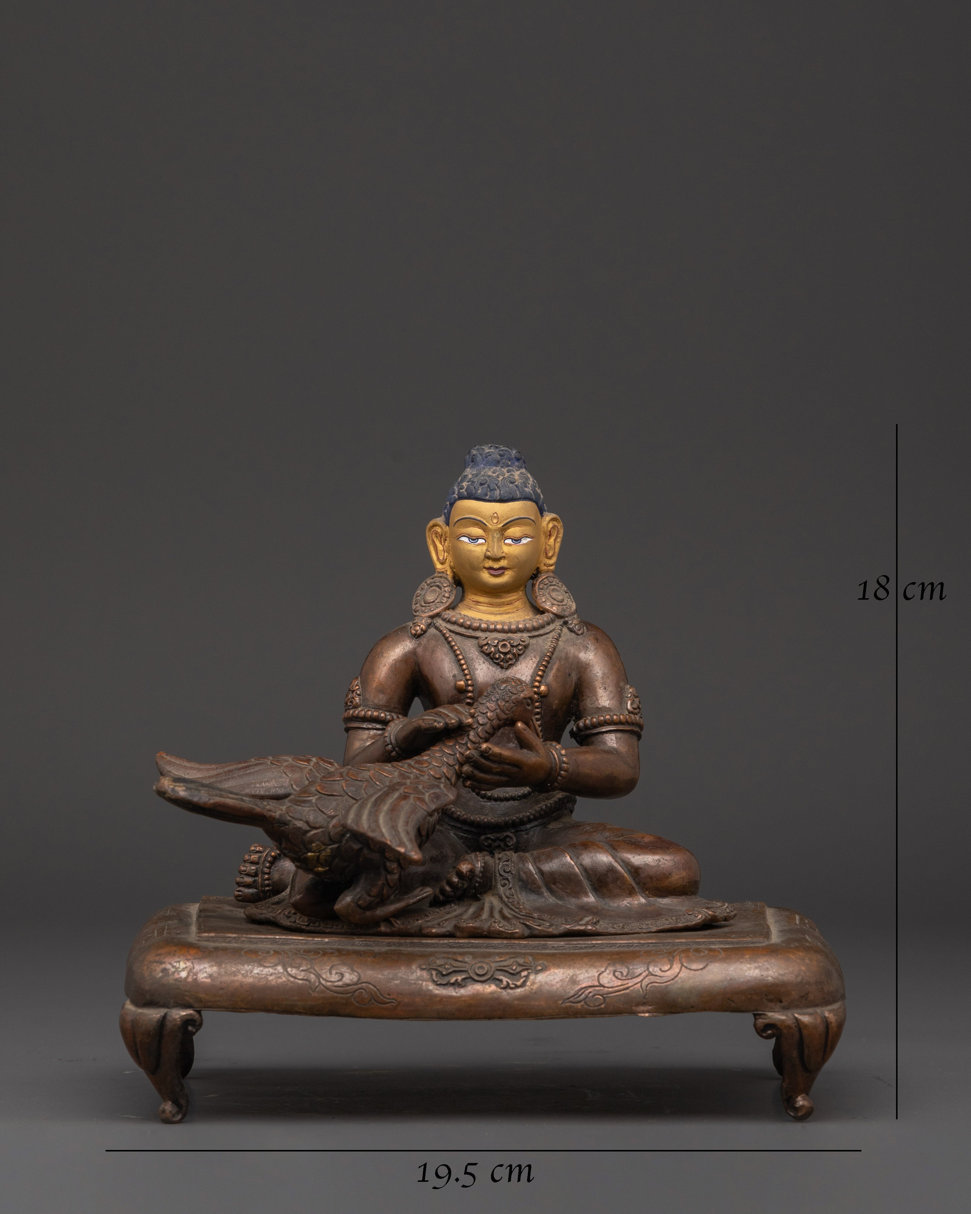 Handcrafted Oxidized Copper Siddhartha Gautam Statue | Sacred Buddhist Art