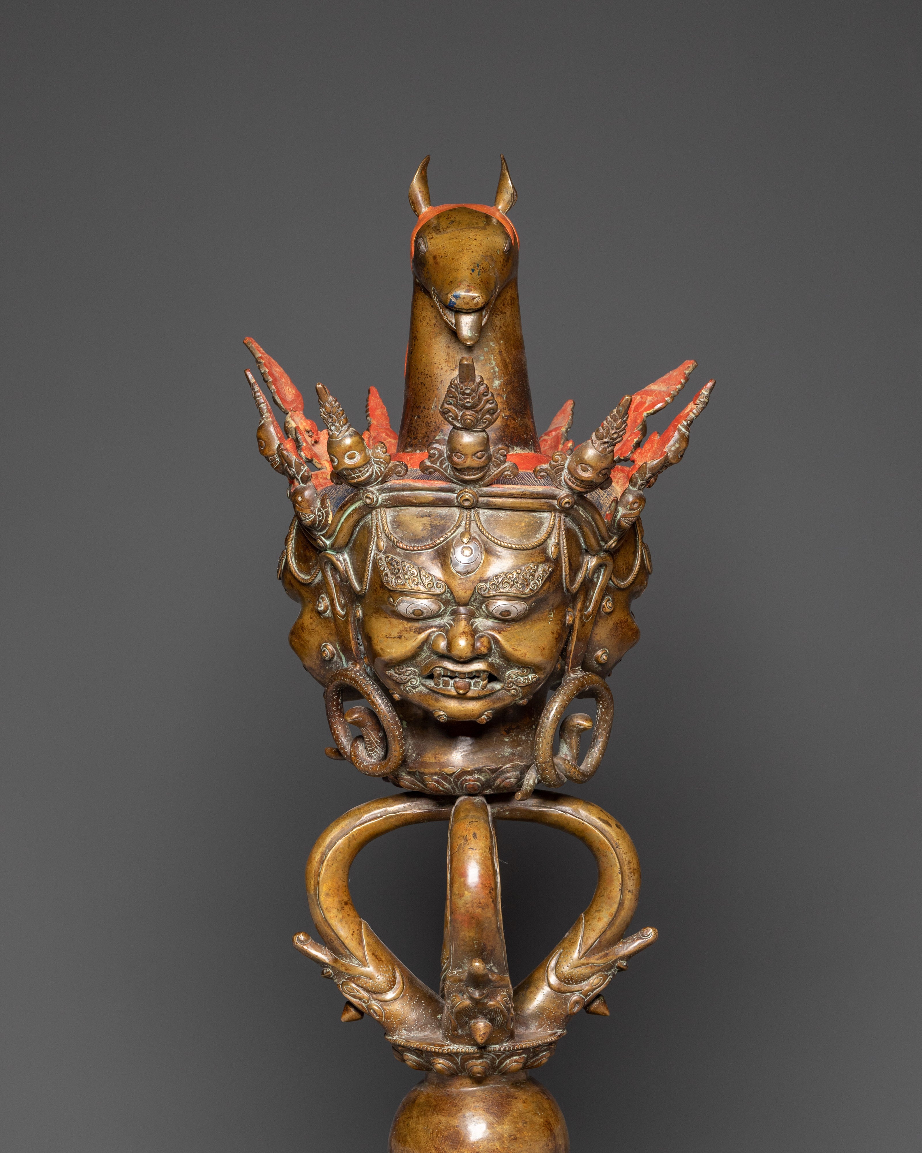 Copper Ceremonial Phurba | Sacred Spiritual Tool for Rituals