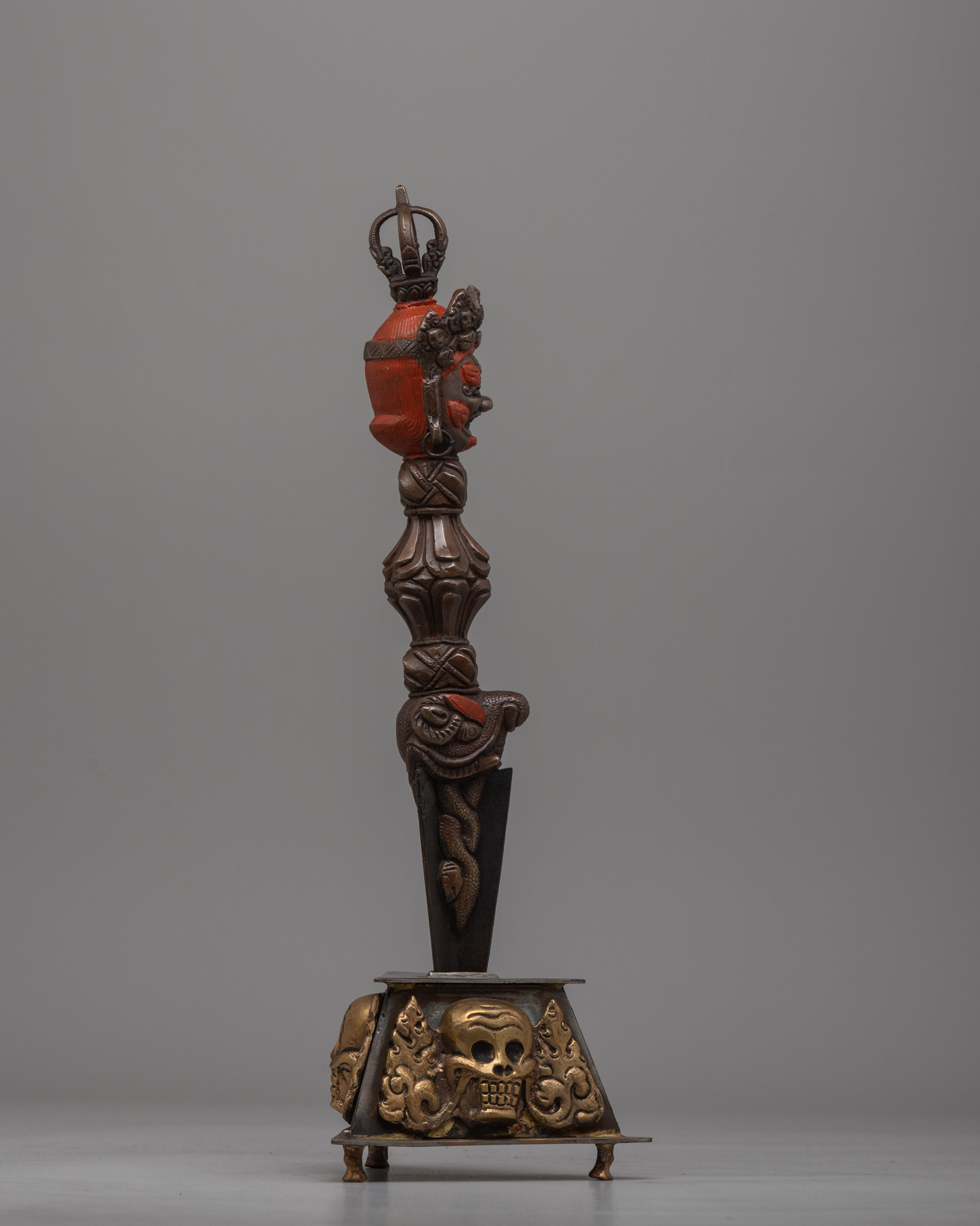 Sacred Phurba Ritual Dagger | Tibetan Buddhist Tool for Spiritual Practices