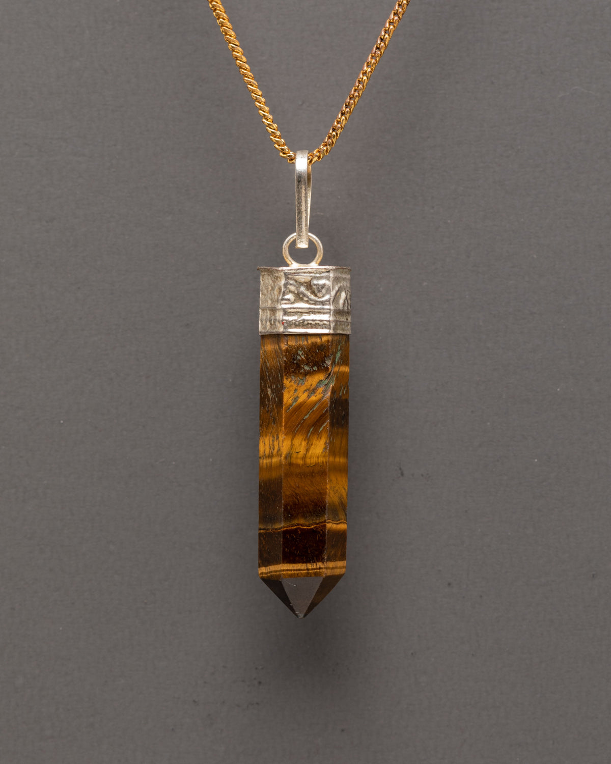 Himalayan Tiger Eye Stone Pendant | Natural Gemstone Jewelry