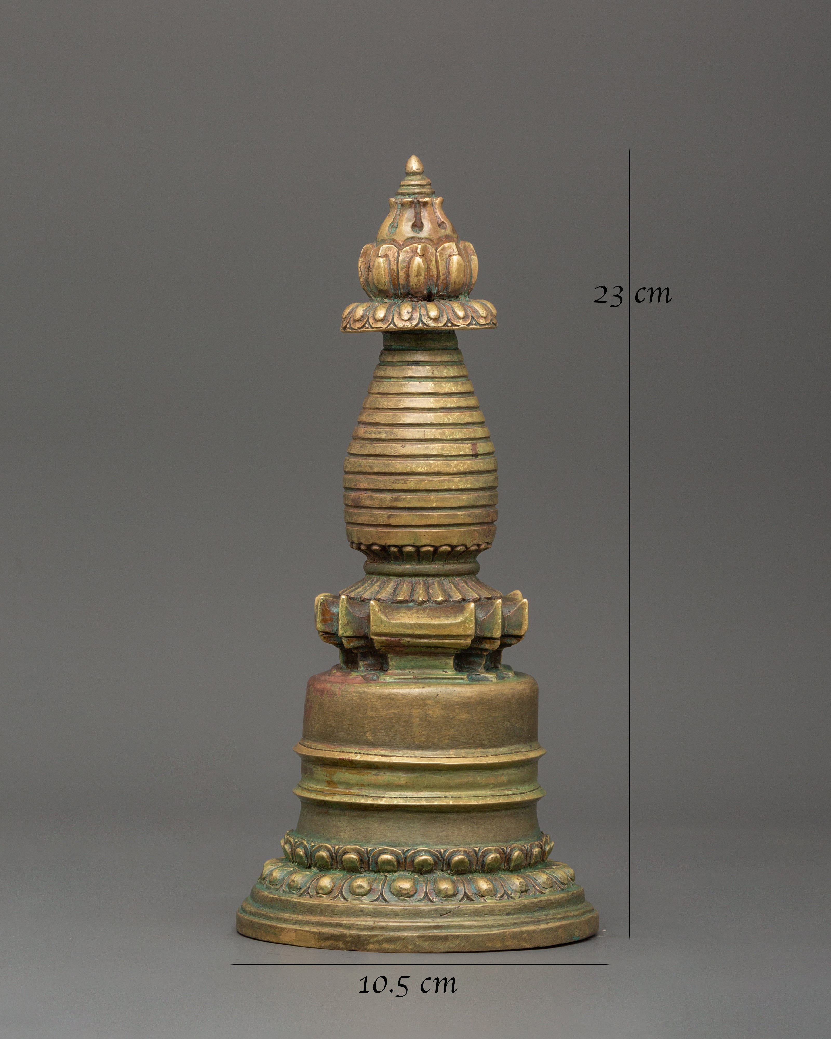 Kadam-Style Stupa | Traditionally Crafted Art