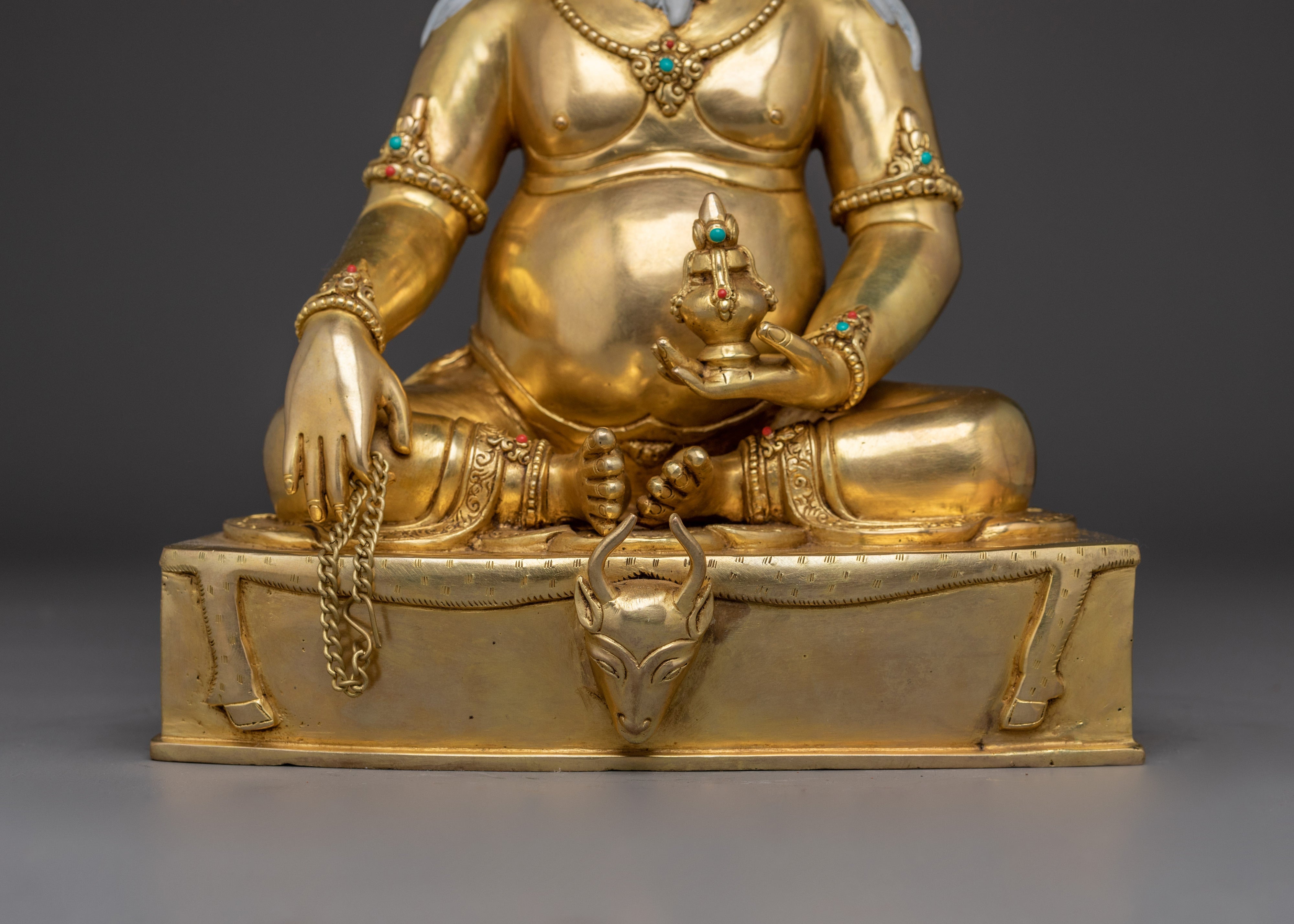 Handmade Guru Shapdum Copper Statue | Traditional Artwork