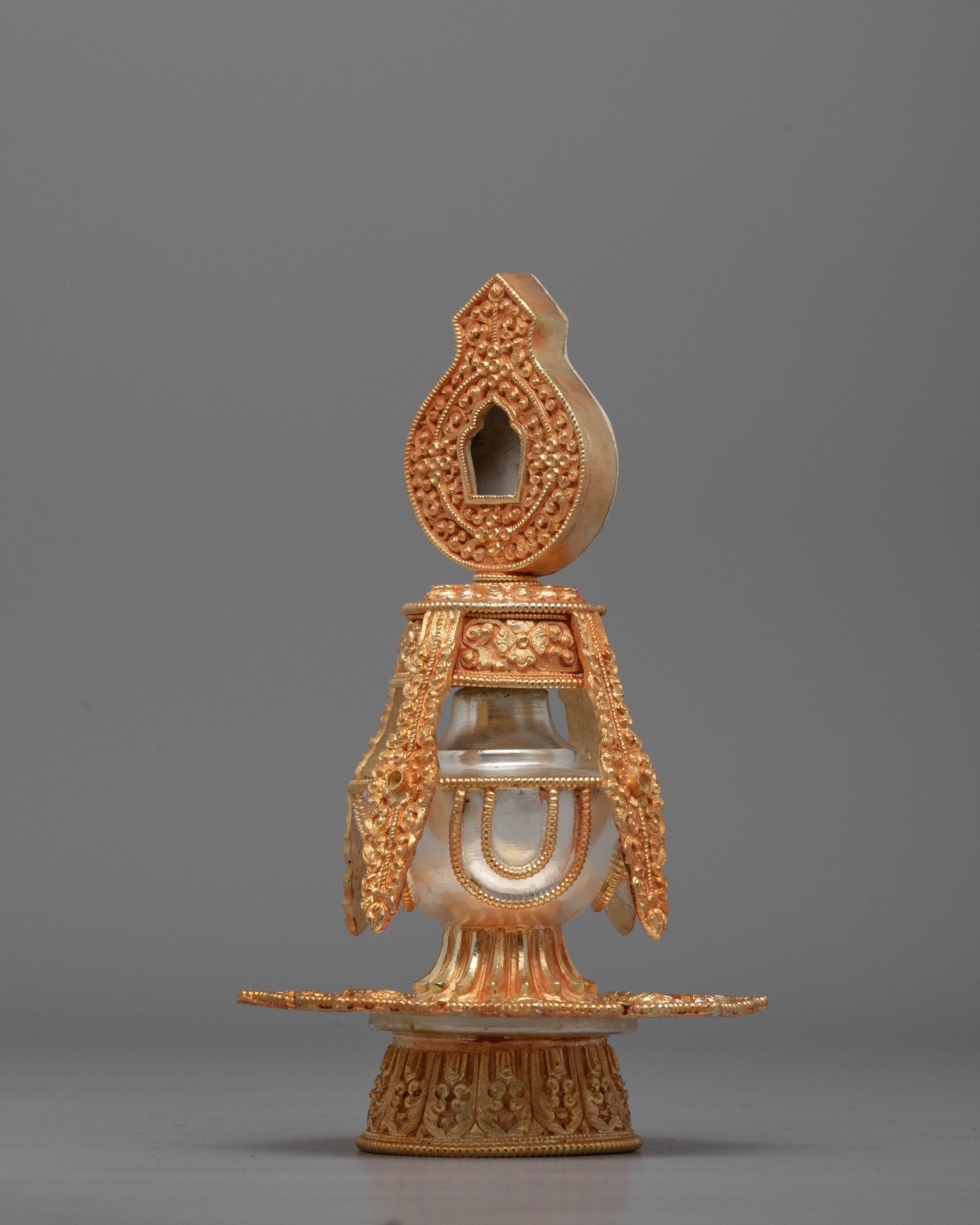 Buddhist Ritual Long Life Vase | Tibetan Ayur Kalasha Long Life & Auspicious Energy | Handcrafted Tibetan Tsebum Vase