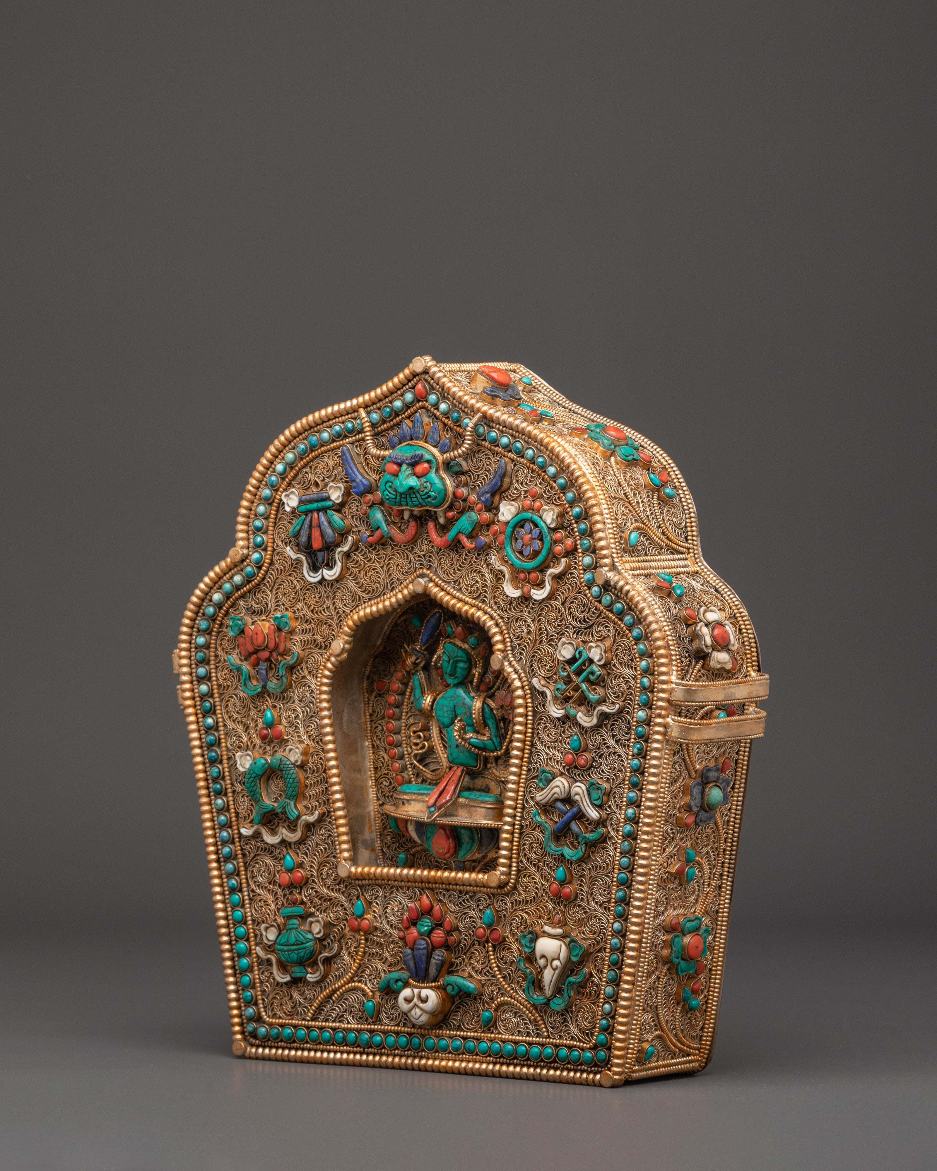 Ghau Box With Manjushri | Altar, and Meditation
