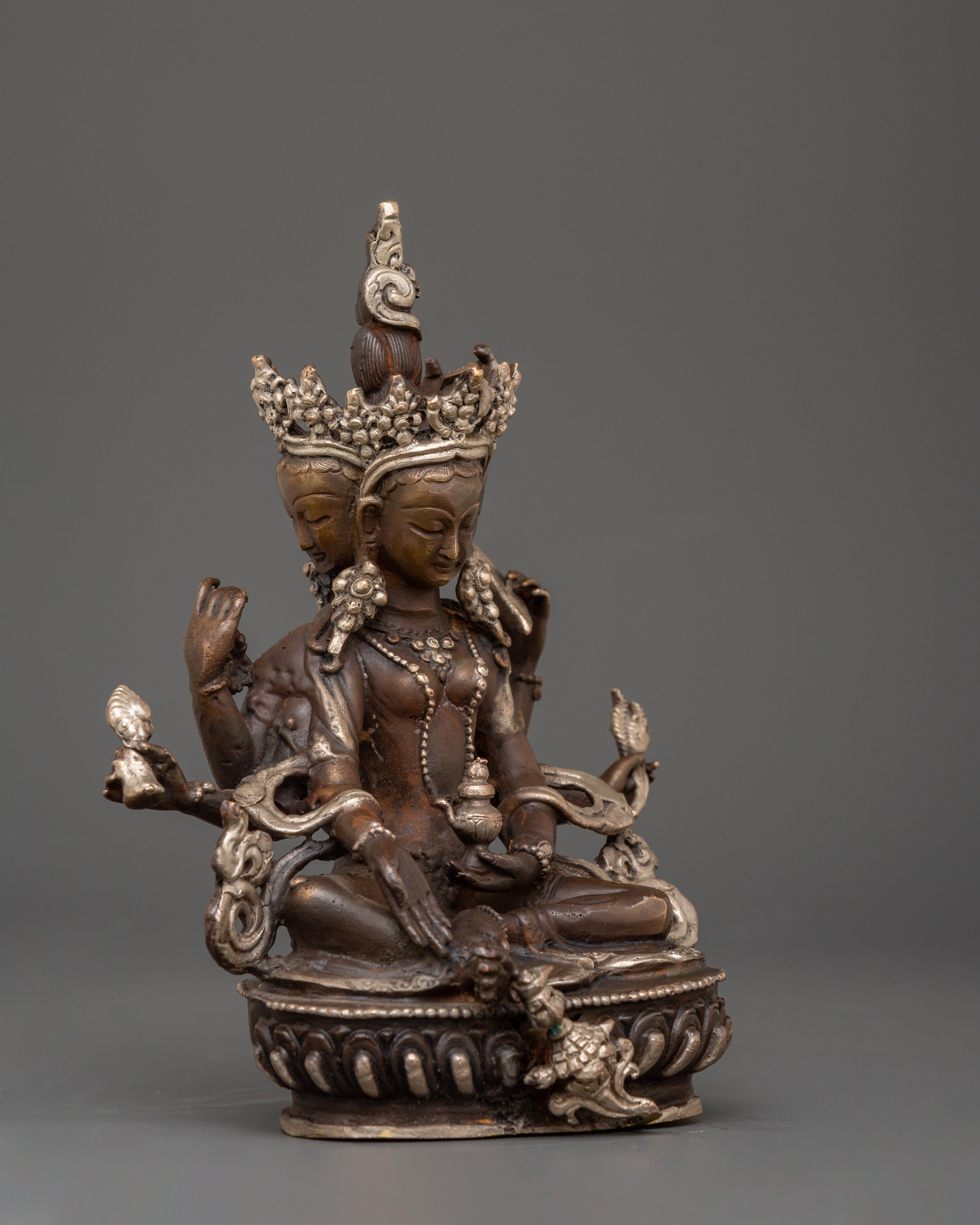 Vasudhara Tibetan Buddhist Sculpture | Goddess of Abundance & Wealth