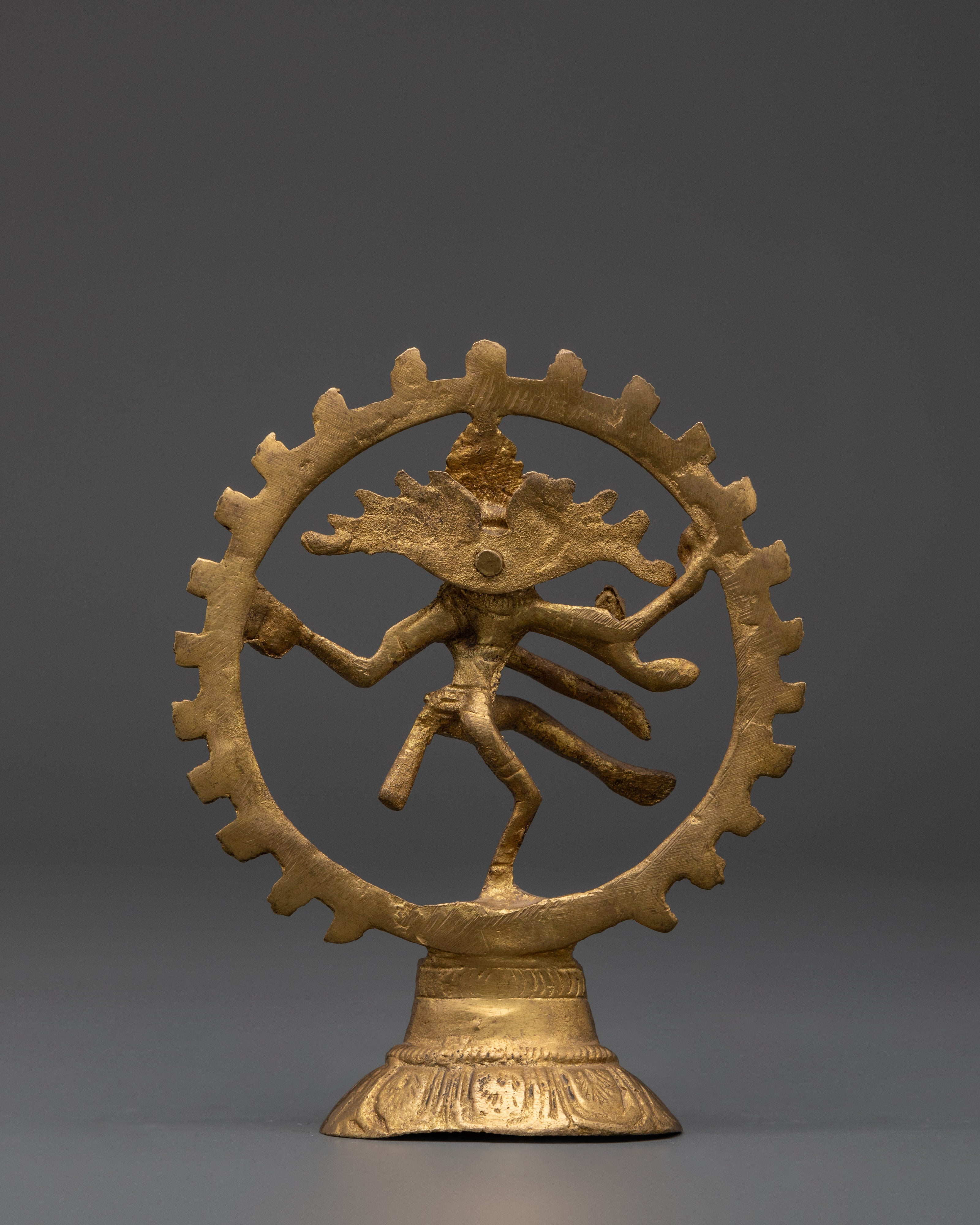 Nataraja in Cosmic Dance | Handcrafted Brass Shiva Figurine for Altar & Home Decor