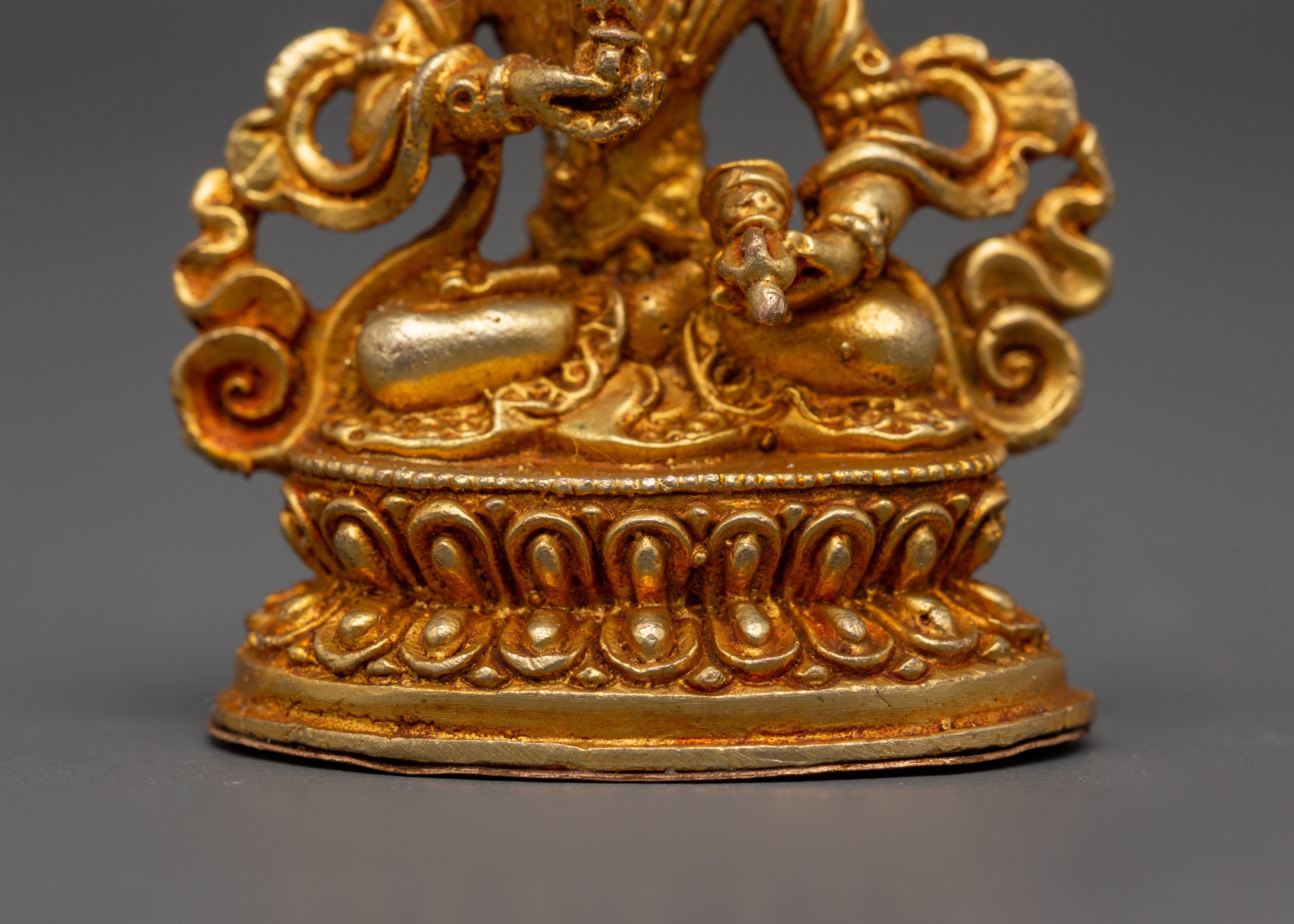 Gold Plated Doje Semba Sculpture | Tibetan Spiritual Art