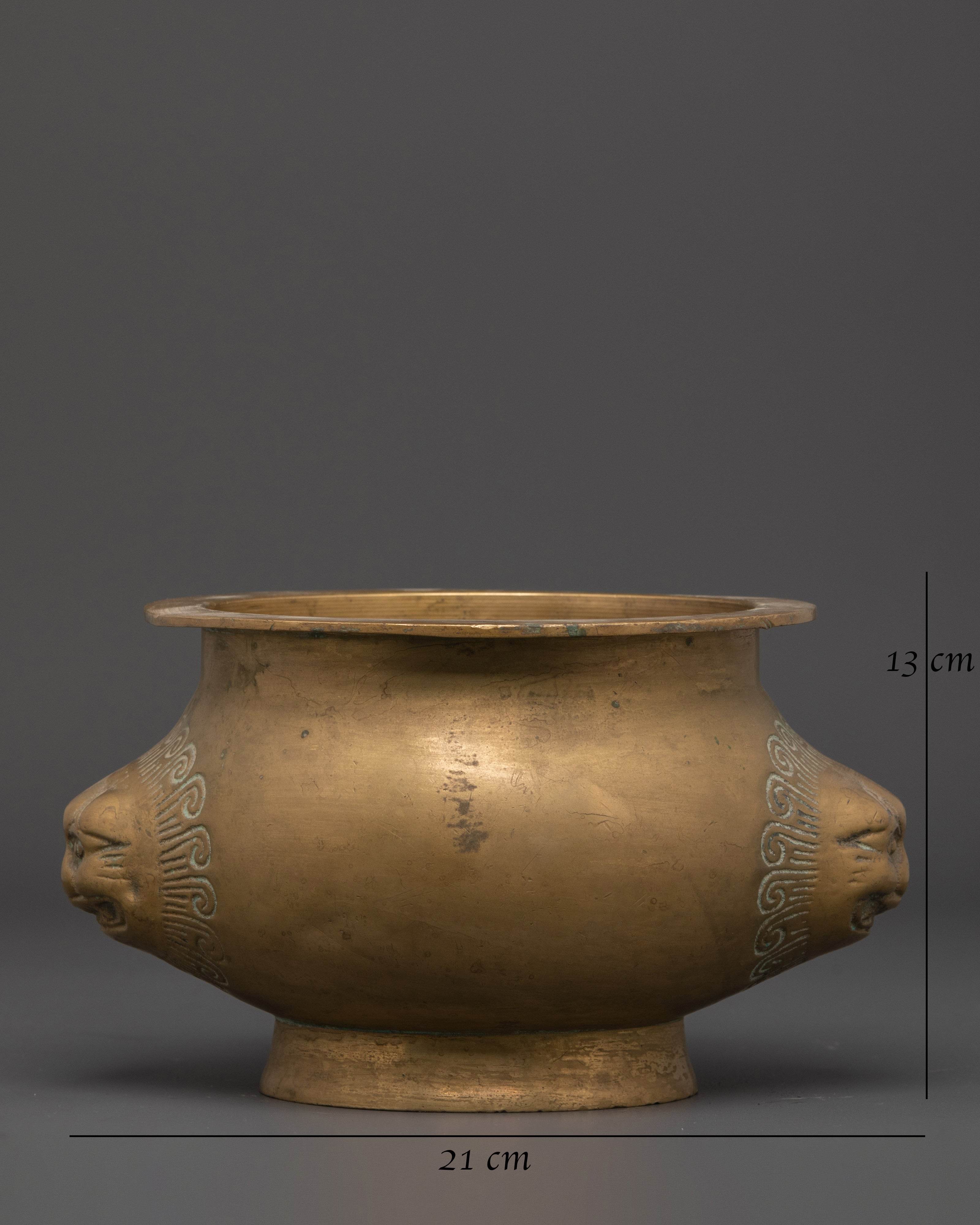 Bronze Offering Bowl | Tibetan Ritual Vessel