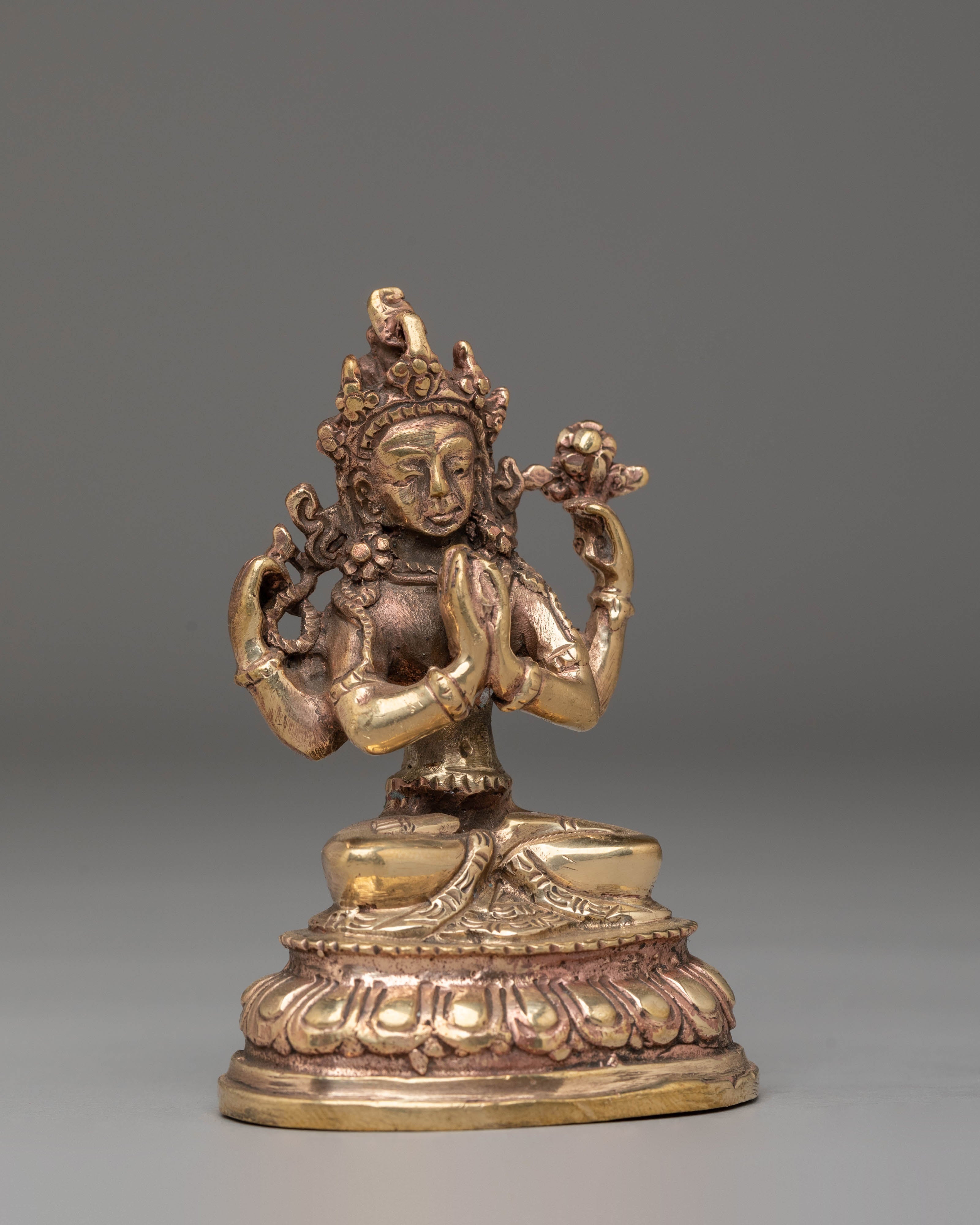 Handcrafted Chenrezig Statue Of Compassion | Tibetan Avalokiteshvara