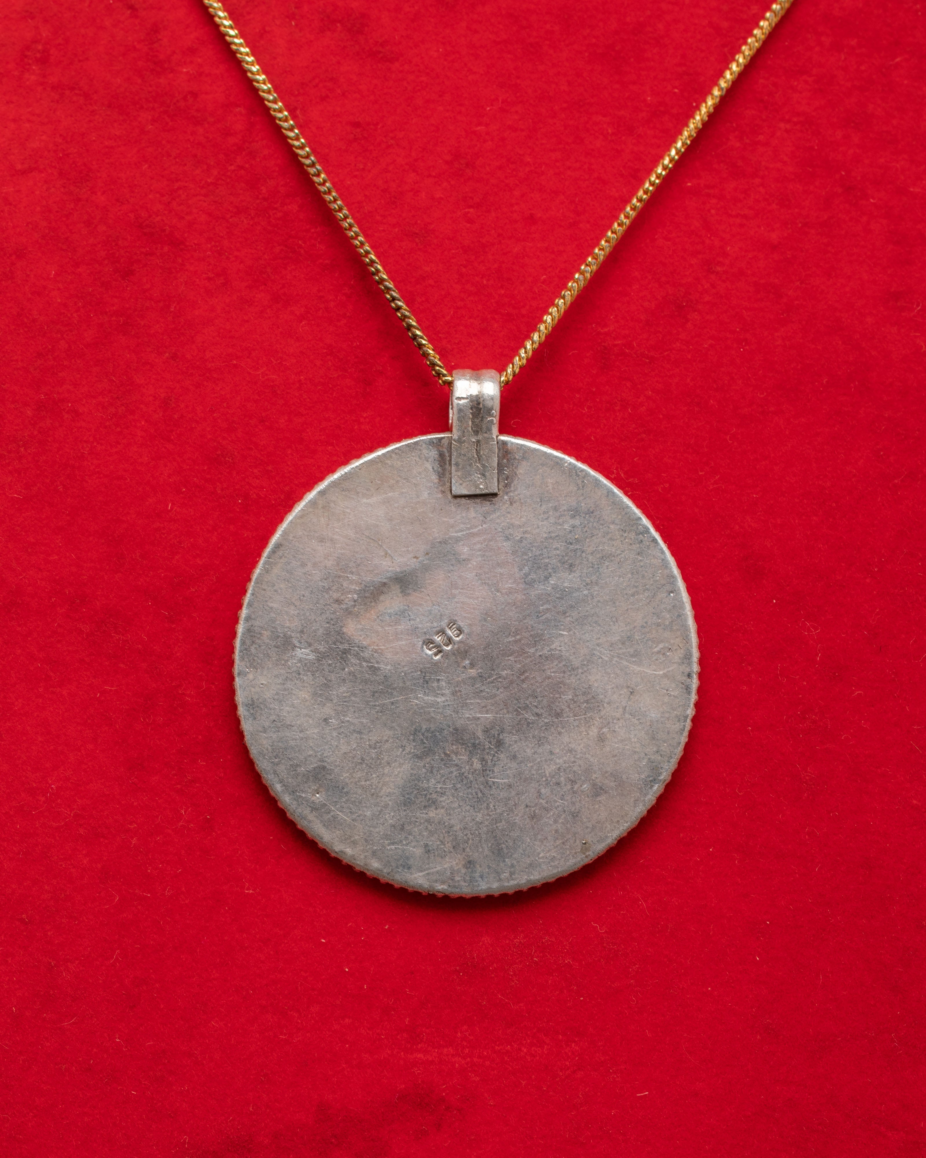 Handmade Endless Knot Pendant | Tibetan Silver Coral Jewelry