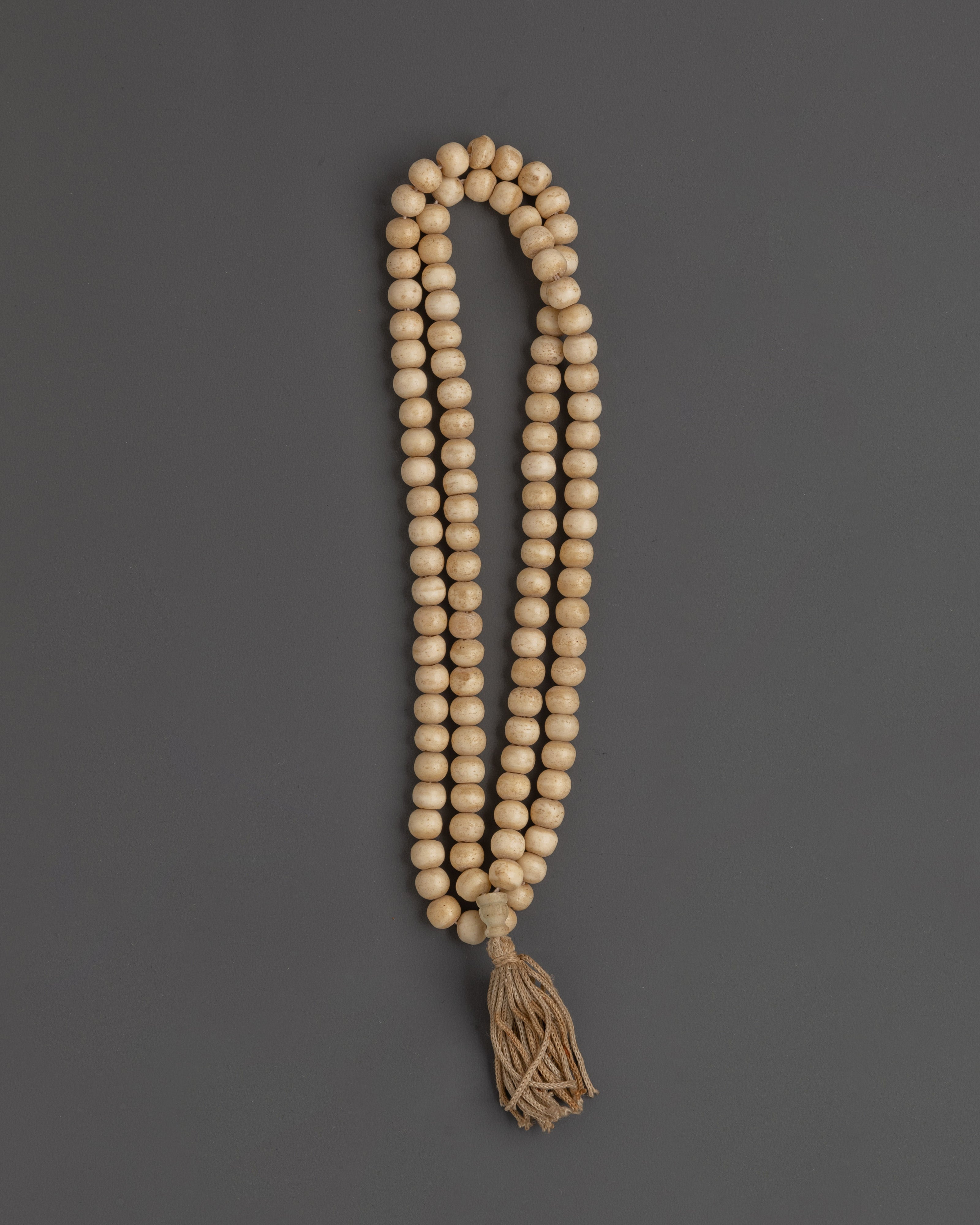 Sacred Traditional Prayer Mala Beads | Ethically Sourced Camel Bone Beads for Meditation