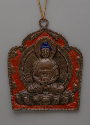 Handcrafted Oxidized Brass Buddha Locket 