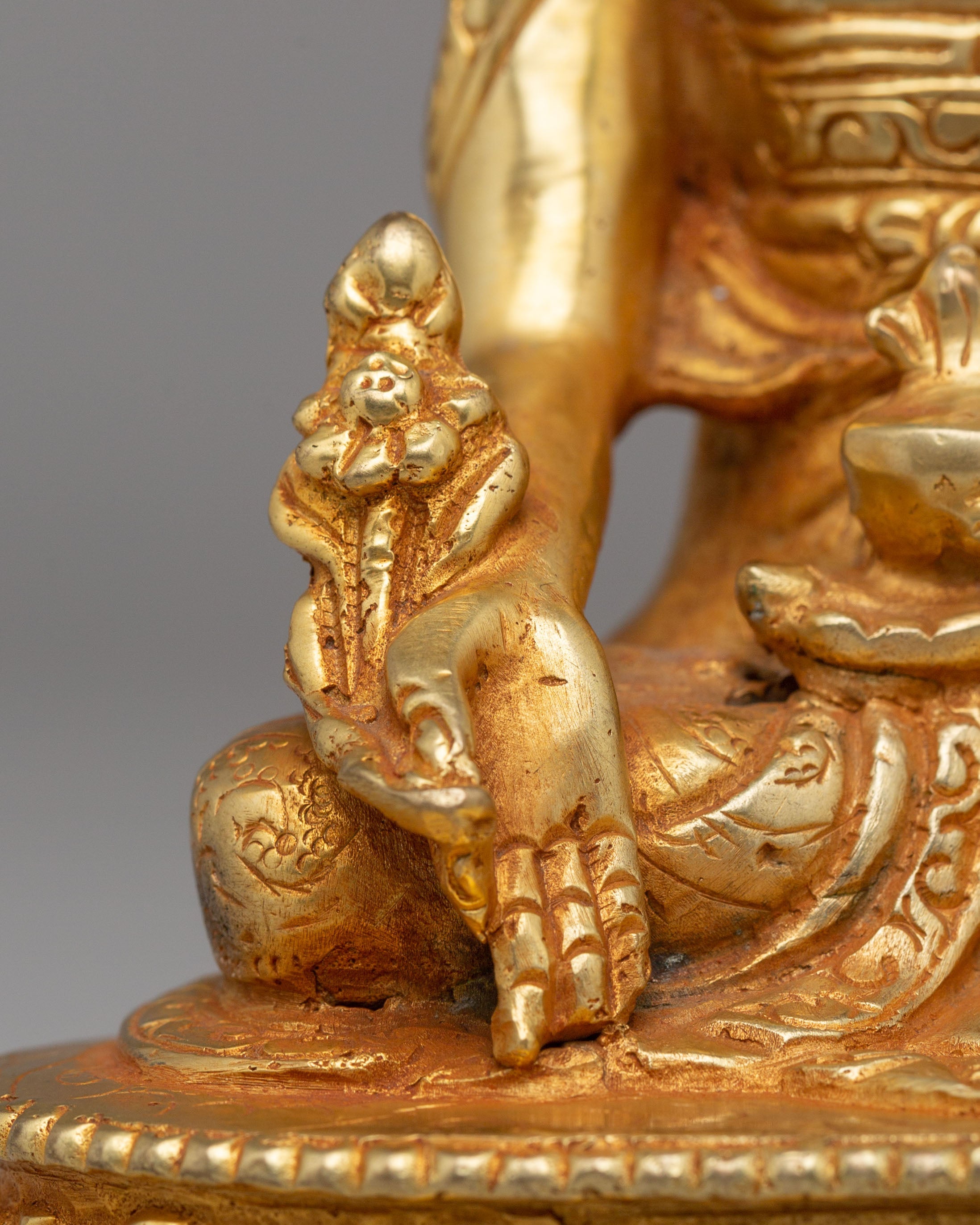 Himalayan Medicine Buddha Statue for Shrine | Tibetan Meditation Spiritual Figurine