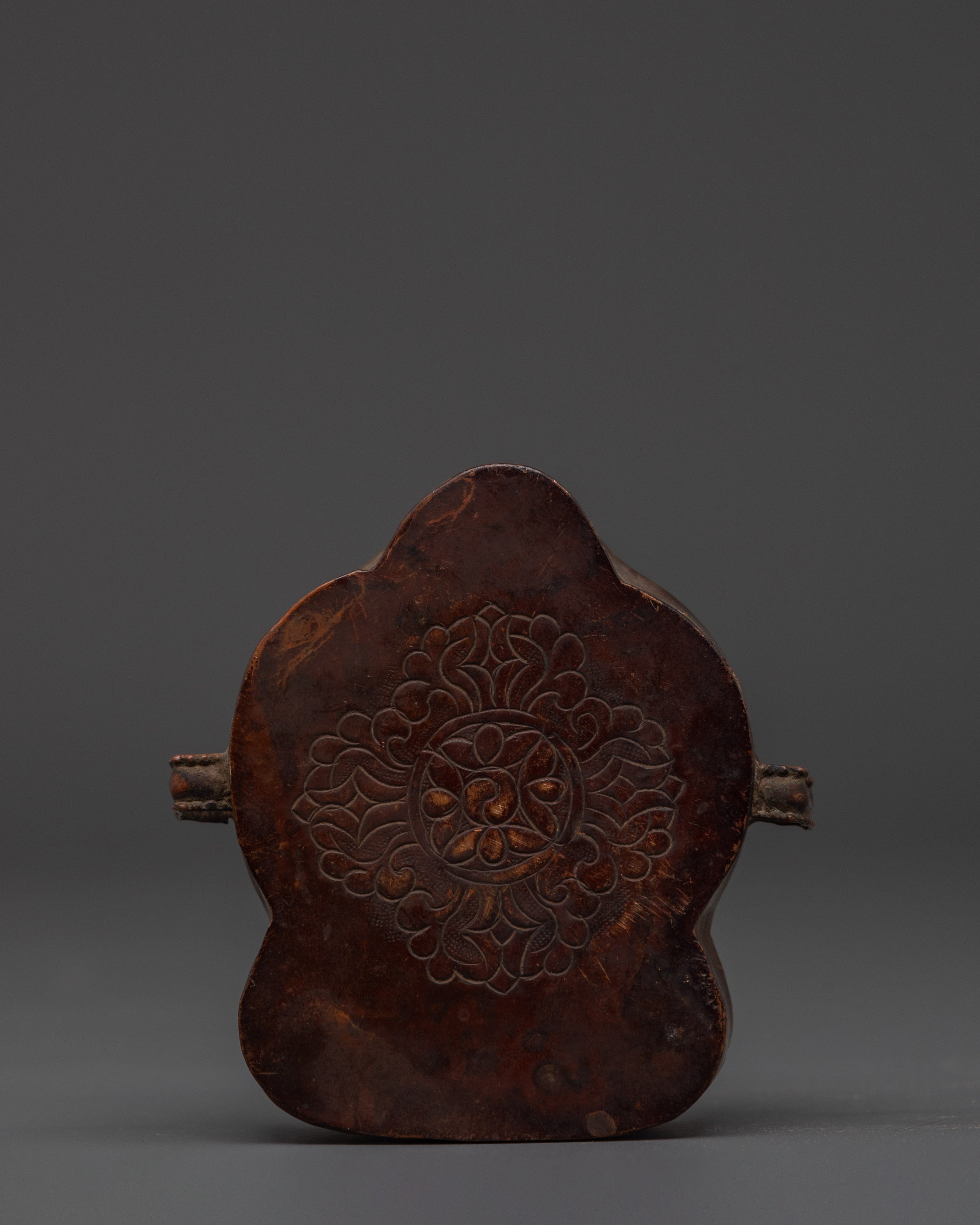 Buddhist Copper Prayer Ghau Box | Handmade Tibetan Ritual Shrine