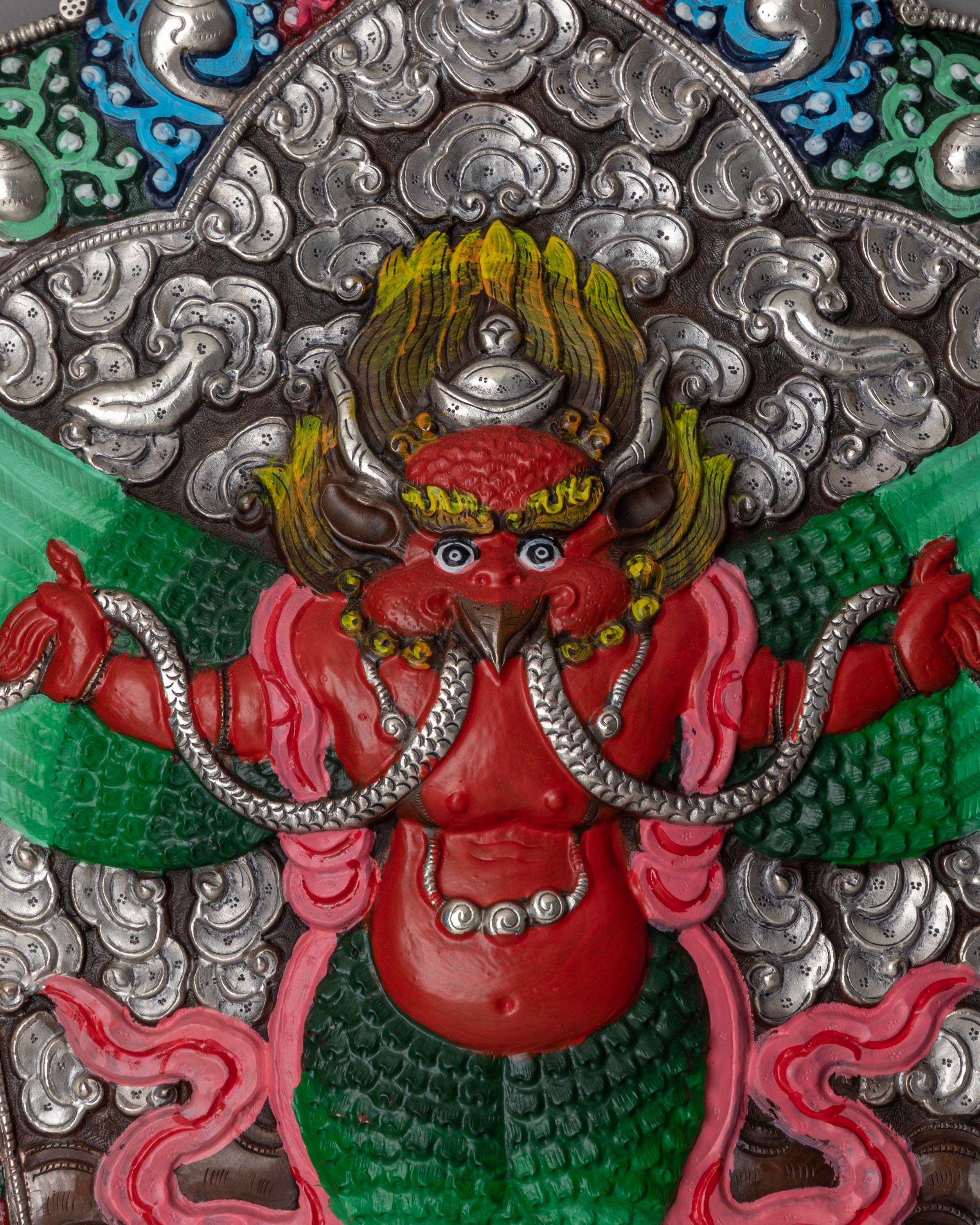 Handcrafted Tibetan Garuda Wall Hanging | Protector Deity