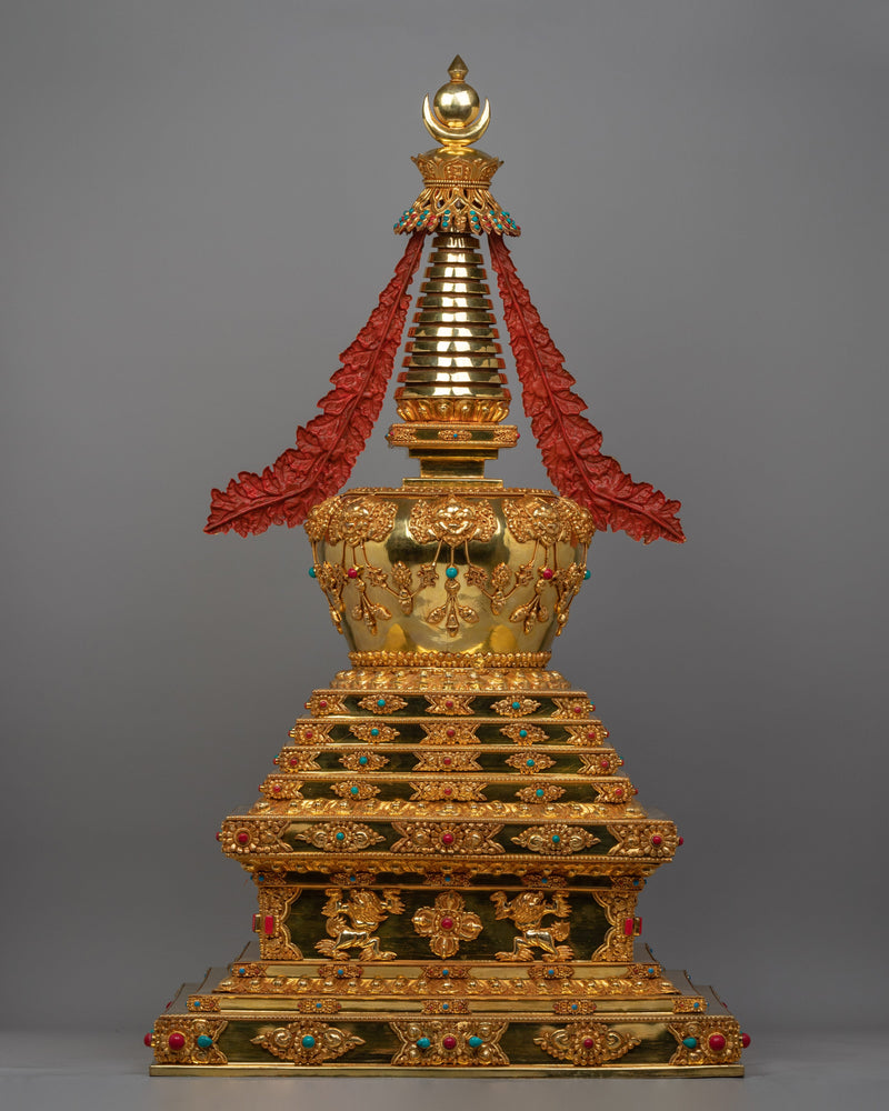 Tibetan Buddhist Enlightenment Stupa | Symbol of Enlightenment and Spiritual Devotion