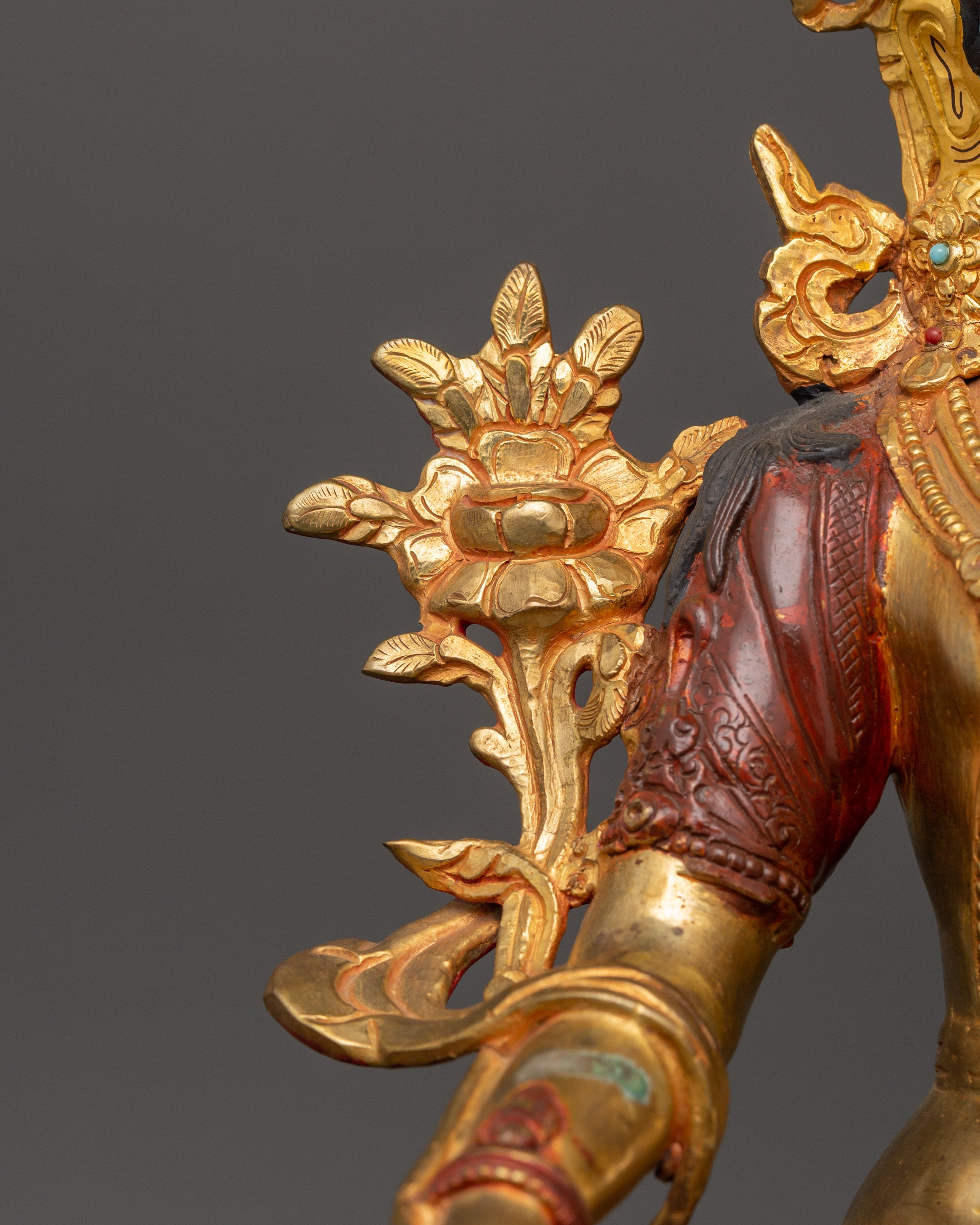 White Tara Tibetan Healing Deity Statue | Swift Action & Compassion Goddess