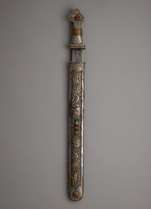 A Vintage Buddhist Ritual Sword for Spiritual Practices and Decor |  A stunning 61.5cm Buddhist spiritual artifact.