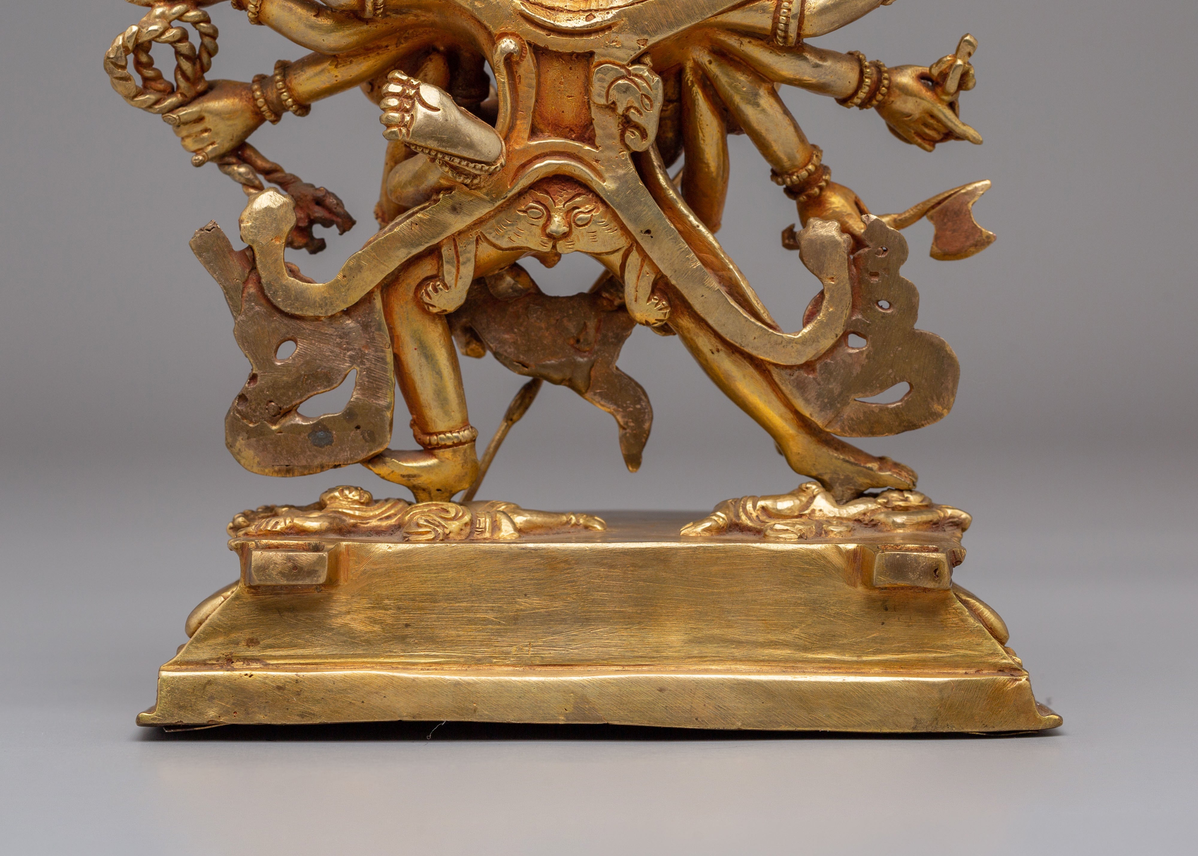 Buddhist Chakrasamvara With Consort Statue | Handmade Tantric Deity Sculpture