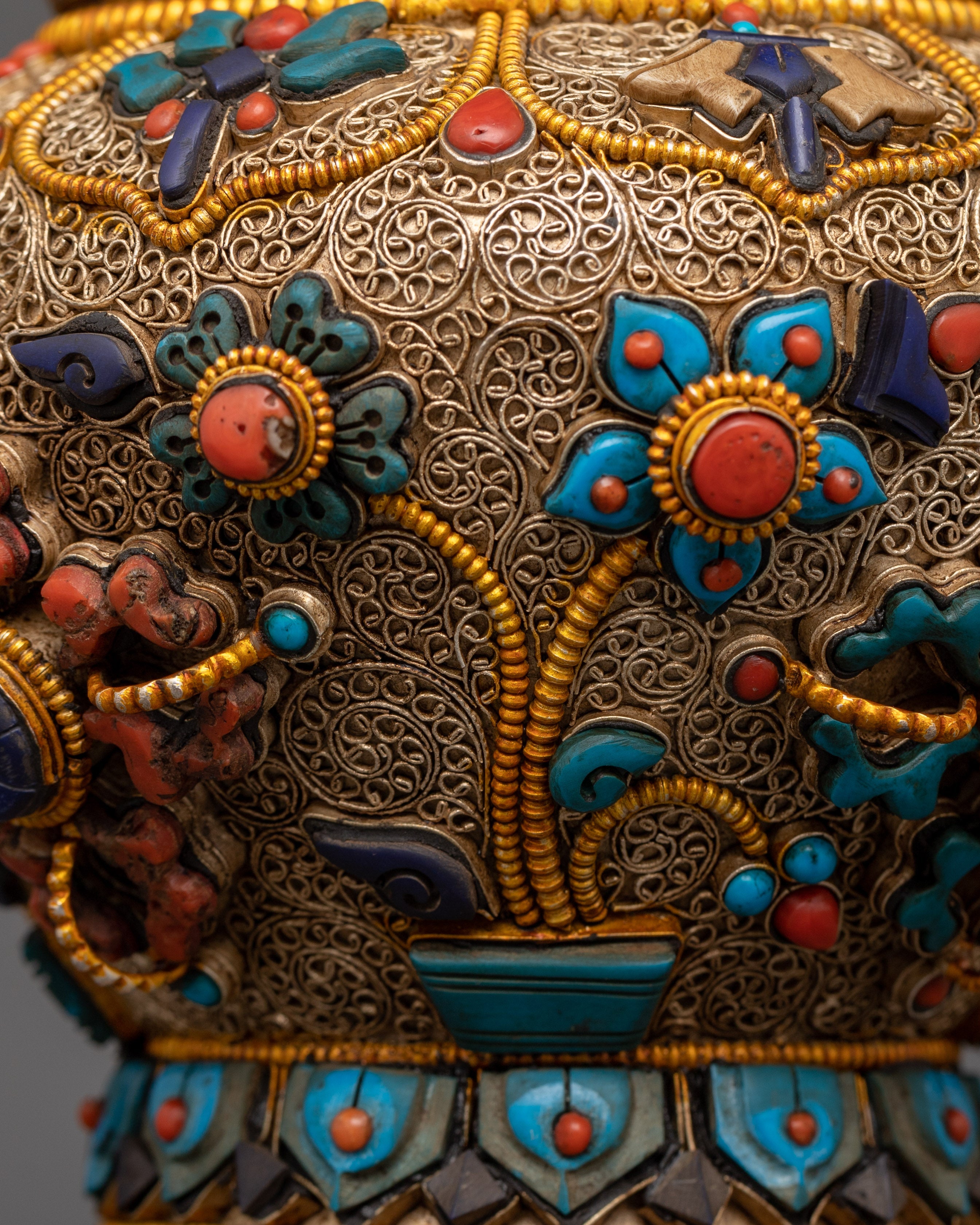 Tibetan Dhupur Rice Pot for Spiritual Serenity | Spiritual Ceremony Essential
