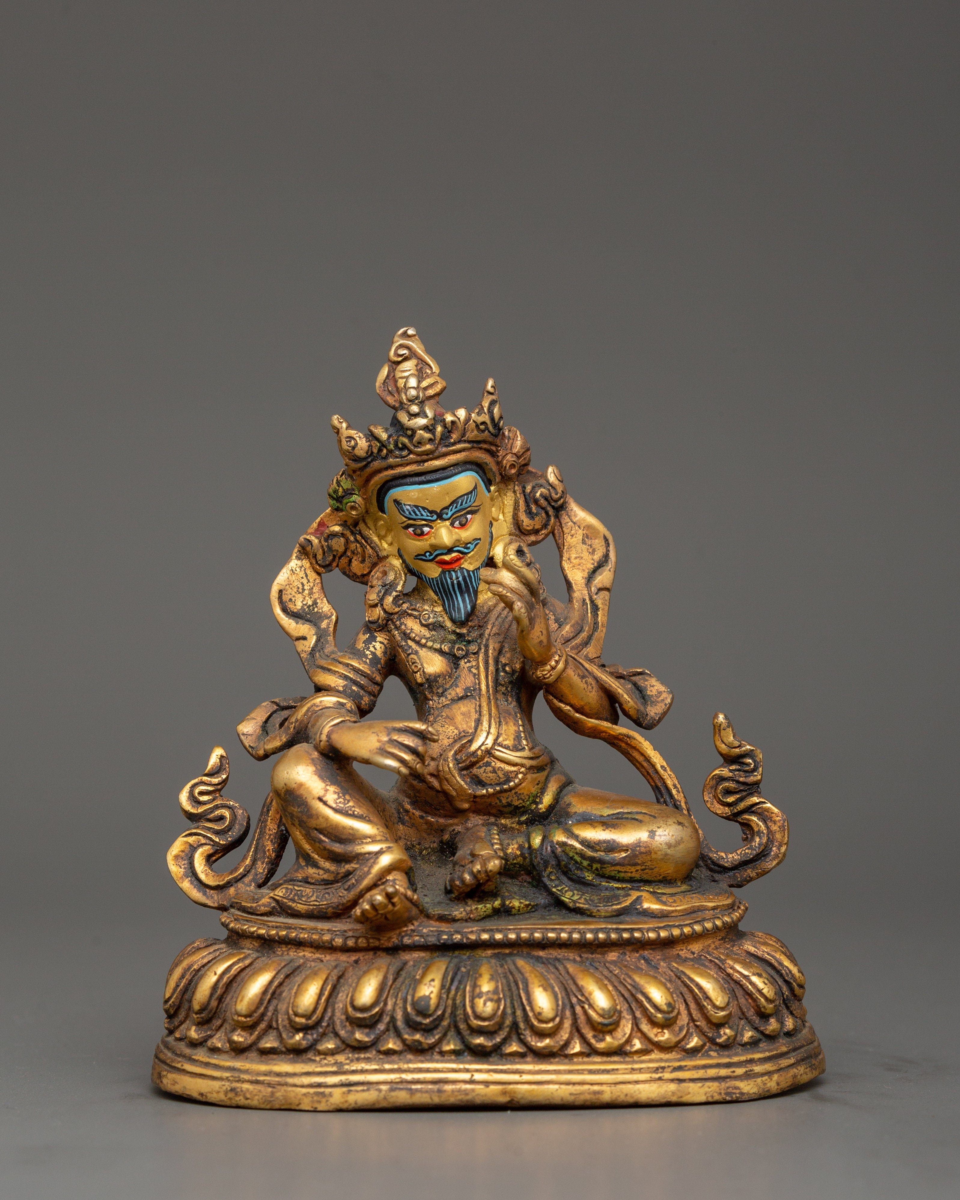 Chatur Maharaj Set | Majestic Gold-Plated Copper Statues for Divine Blessings