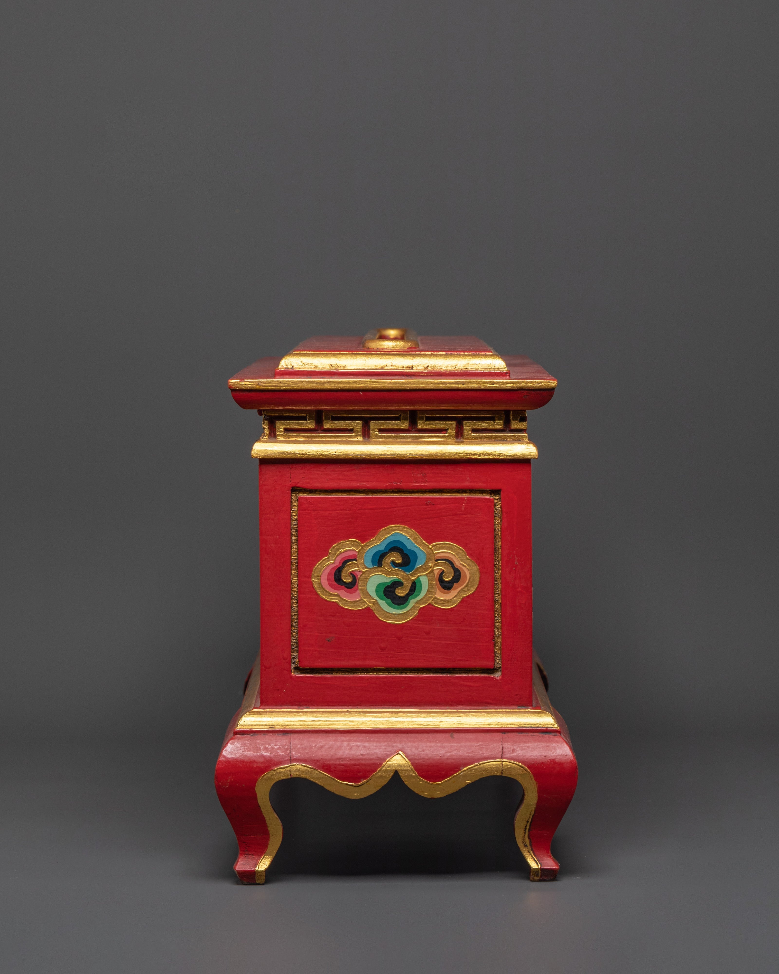 Traditional Ritual Wooden Incense Burner | Sacred Buddhist Home Decor
