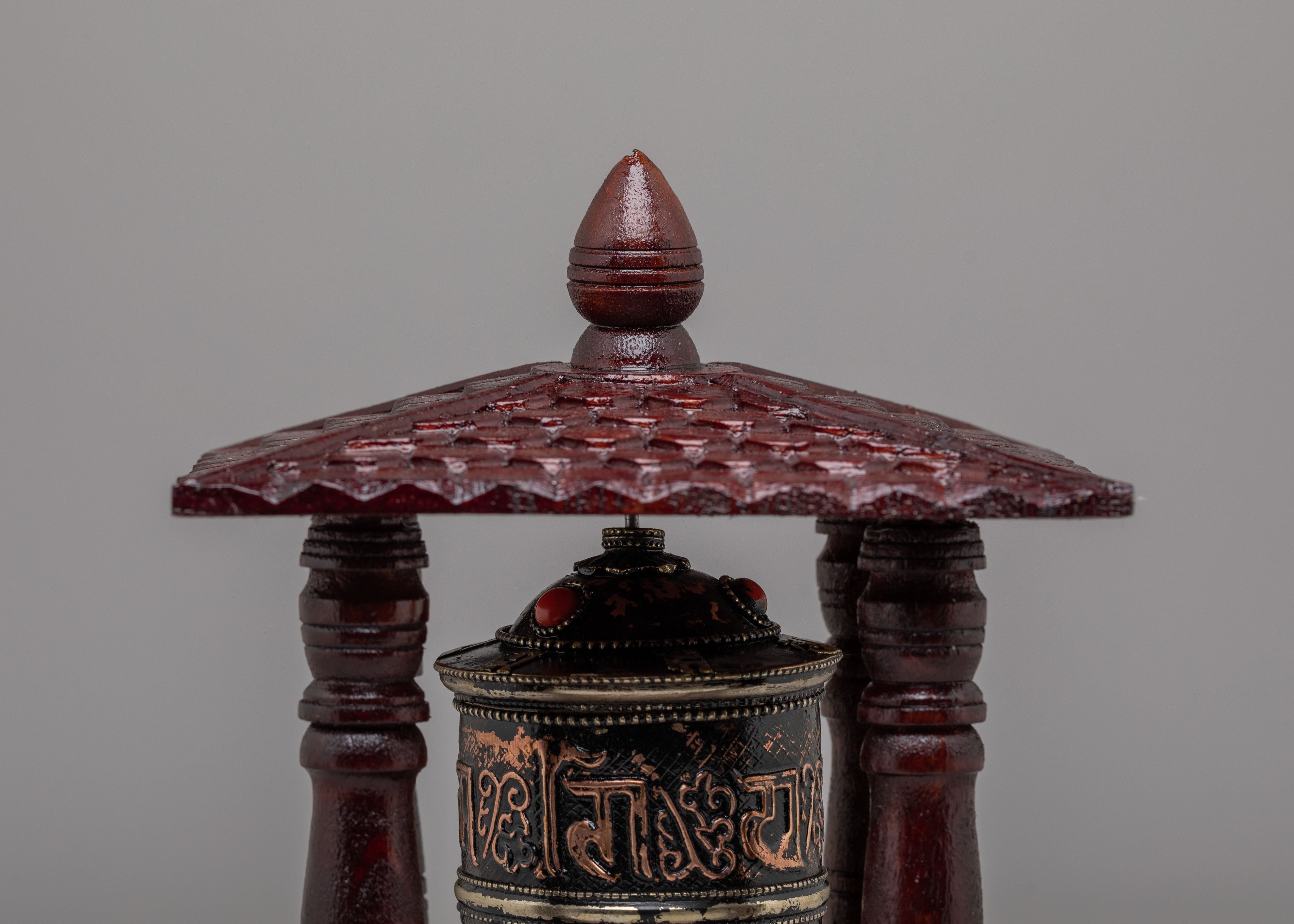 Buddhist Mani Wheel | Mantra Symbol for Wisdom, Compassion, and Spiritual Practice