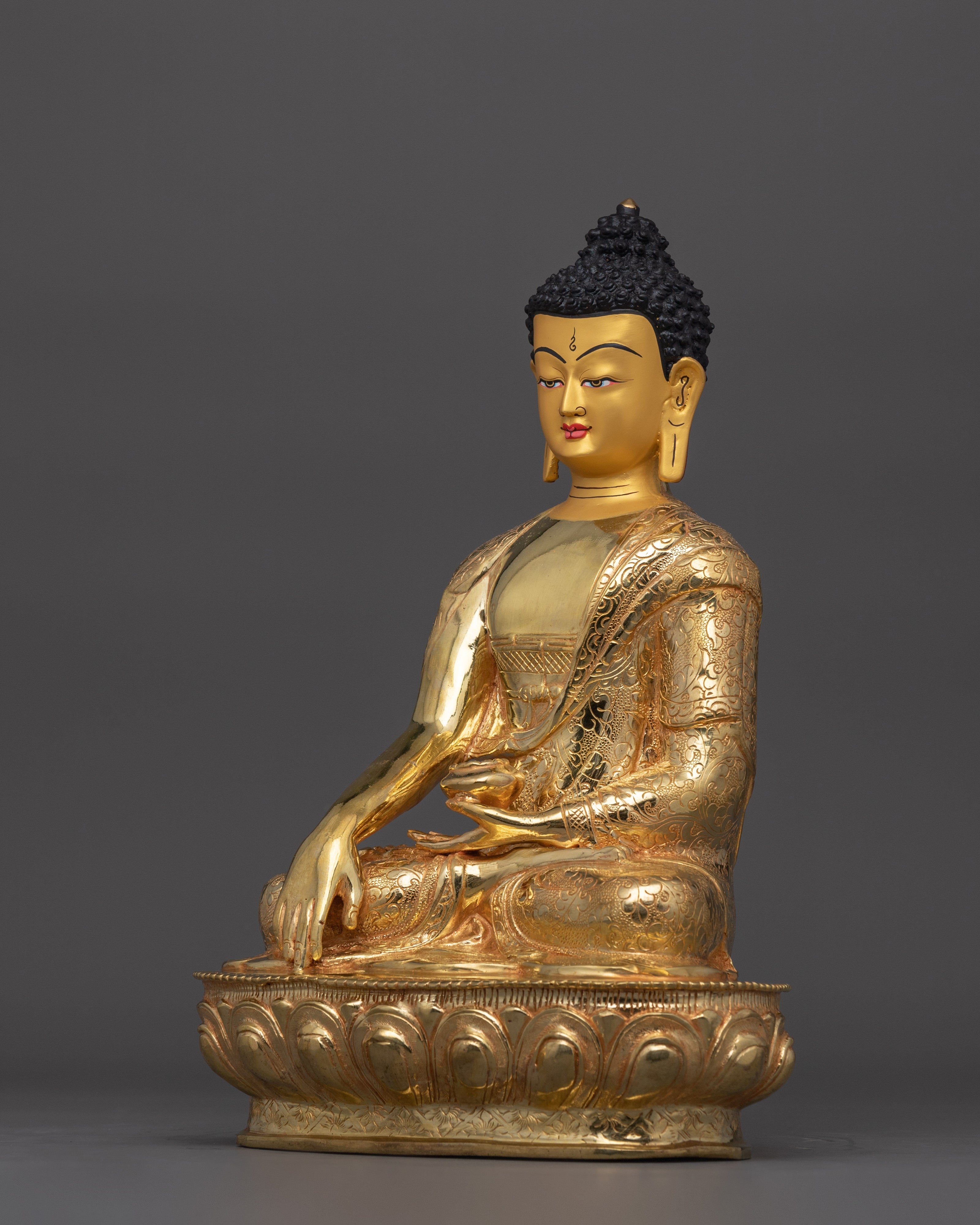 Shakyamuni Buddha Buddhist Shrine Decor | Enlightenment and Peace Statue