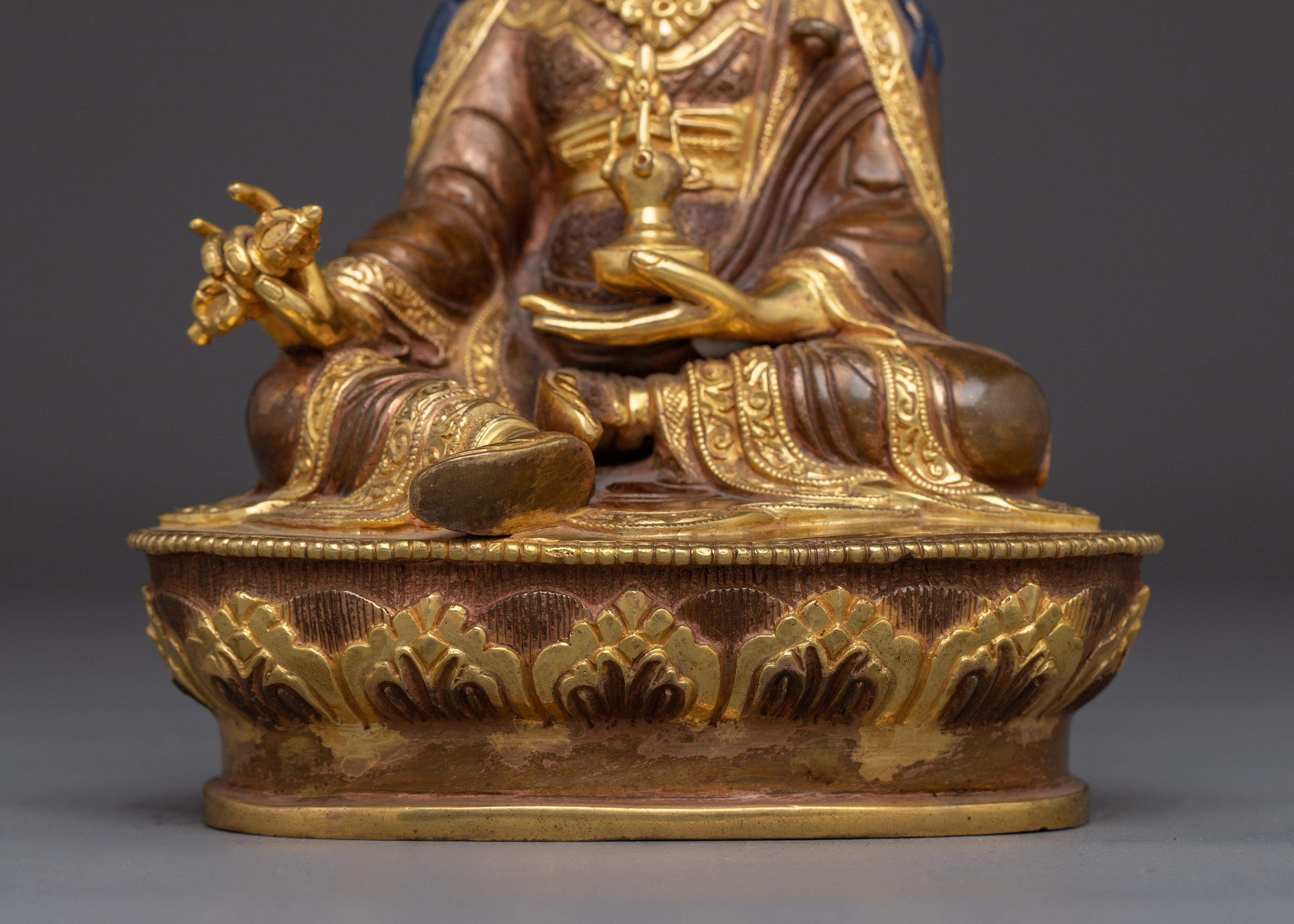 Tibetan Meditating Lord Padmasambhava Statue | Buddha of Spiritual Enlightenment