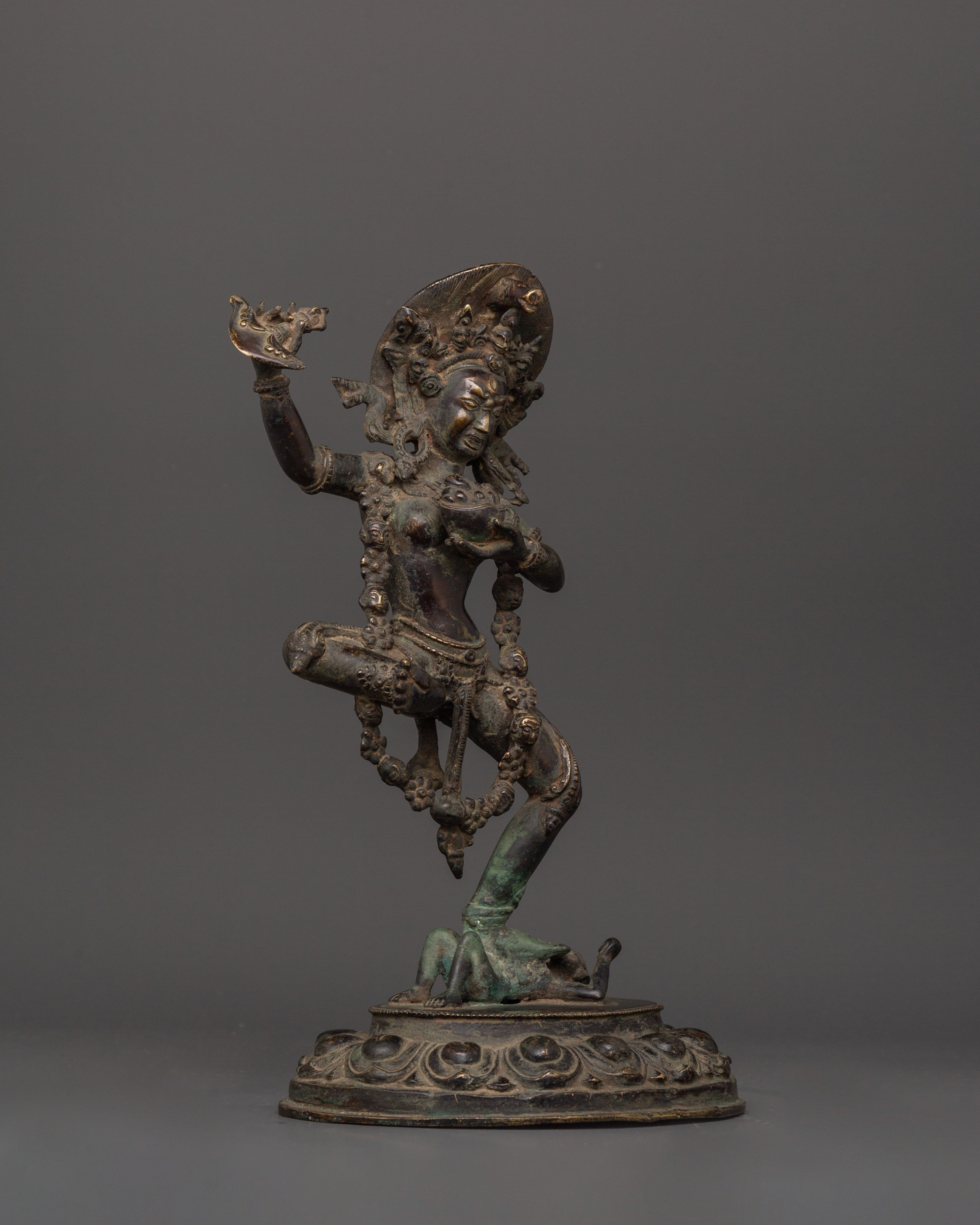 Dorje Phagmo Antique Figure | Bronze Vajravarahi Deity Statue