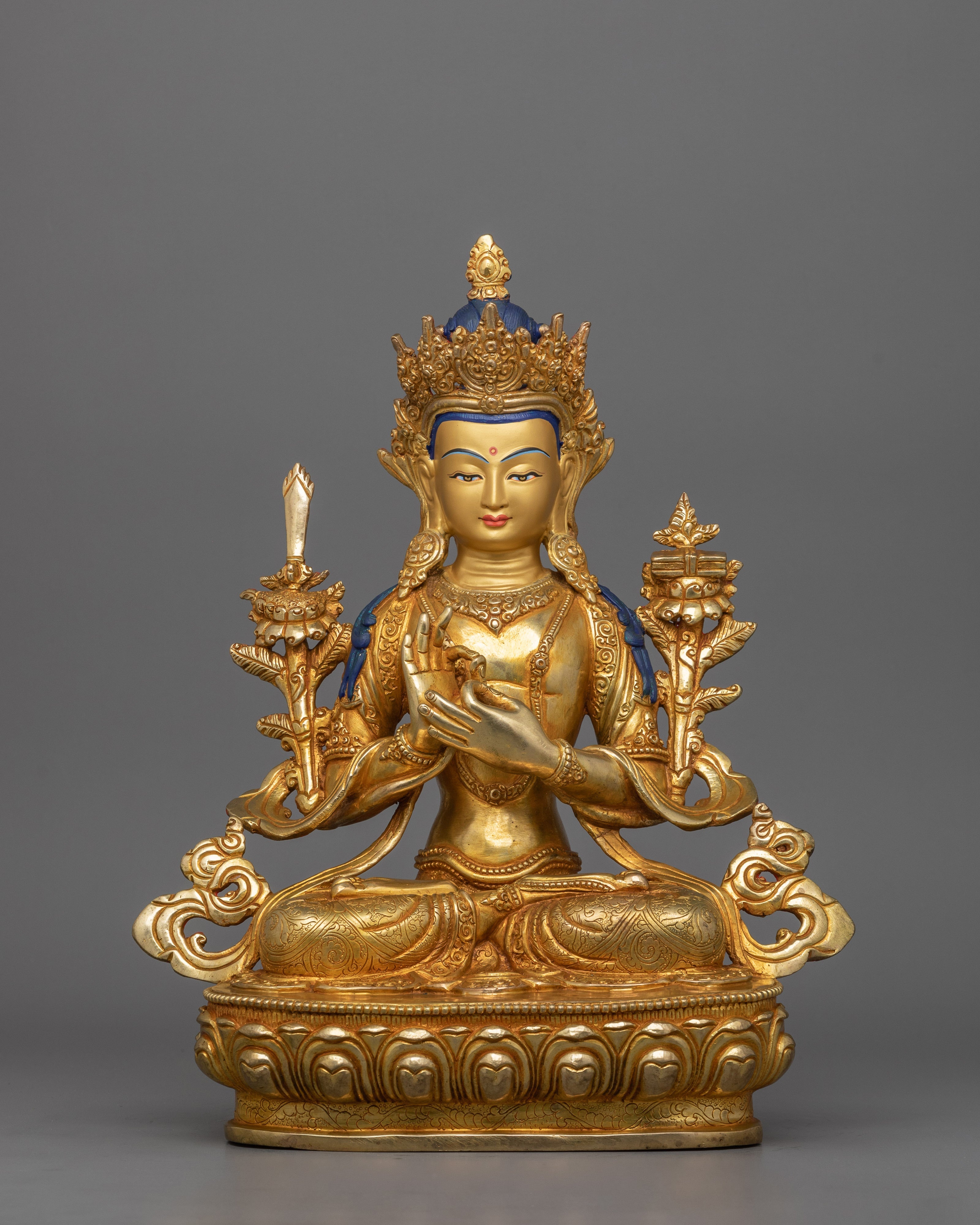 Bodhisattva of Wisdom Manjughosa Statue