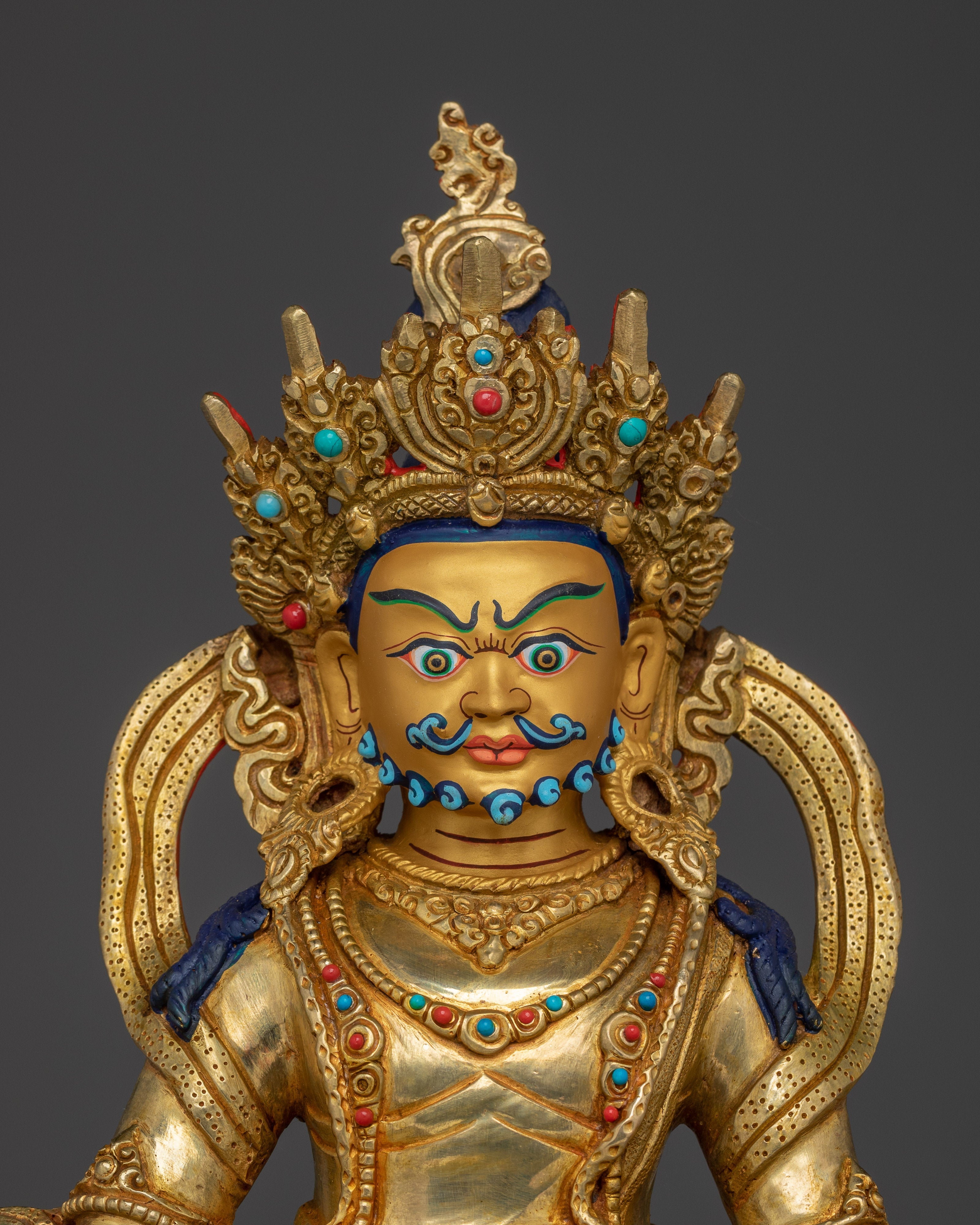 Dzambhala Copper Body Statue | Wealth and Prosperity Buddha