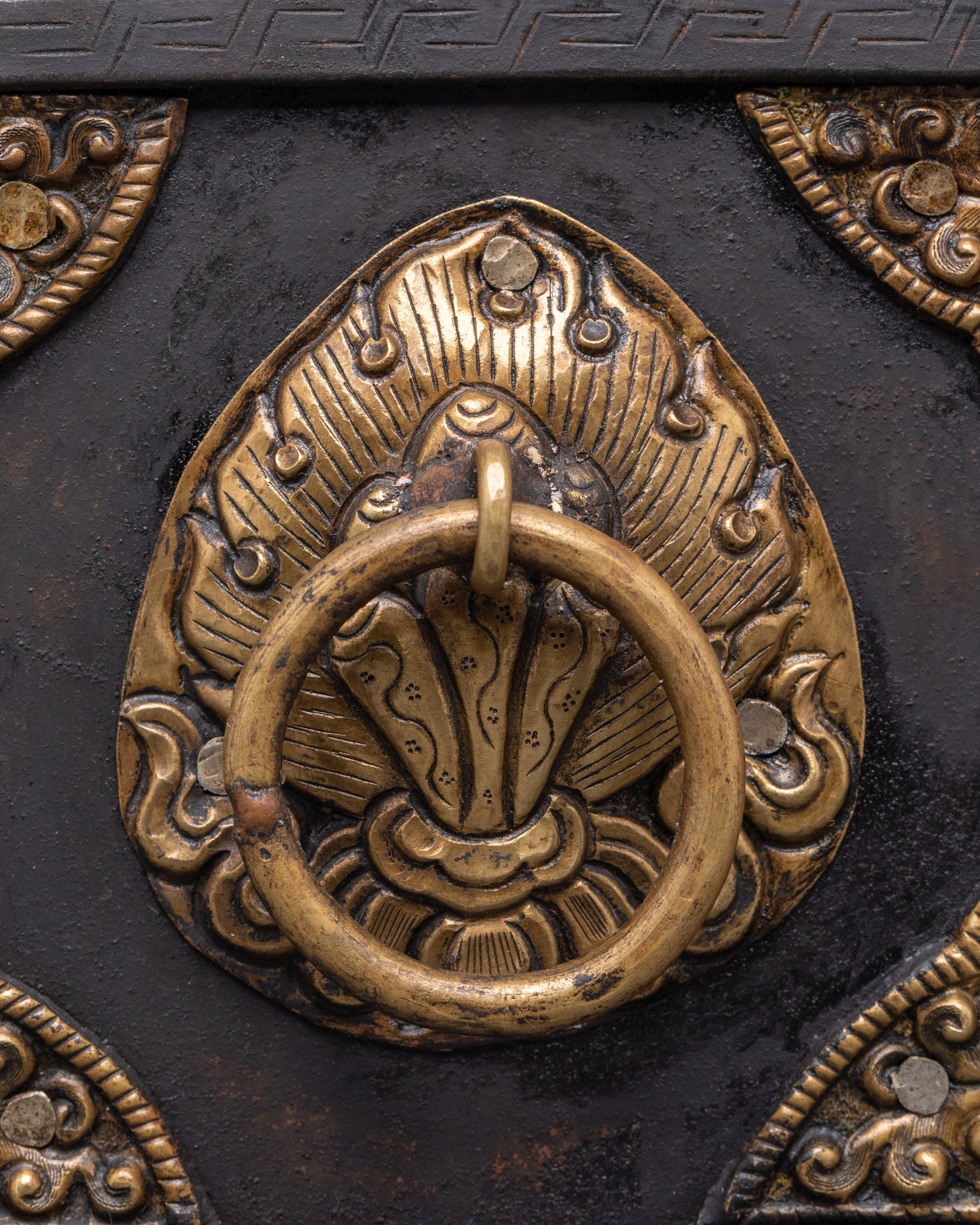 Treasure Chest Decor |  Chest with Elephant Carvings