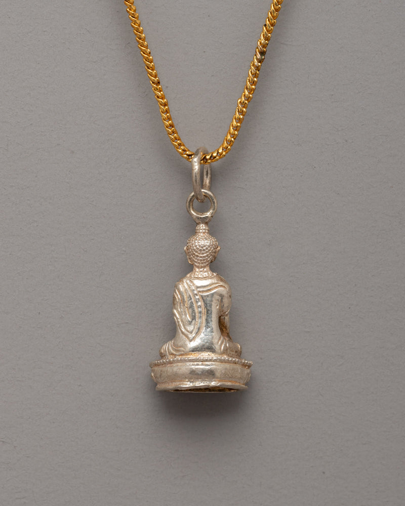 Precious Shakyamuni Buddha Locket | Sacred Amulet of Enlightenment