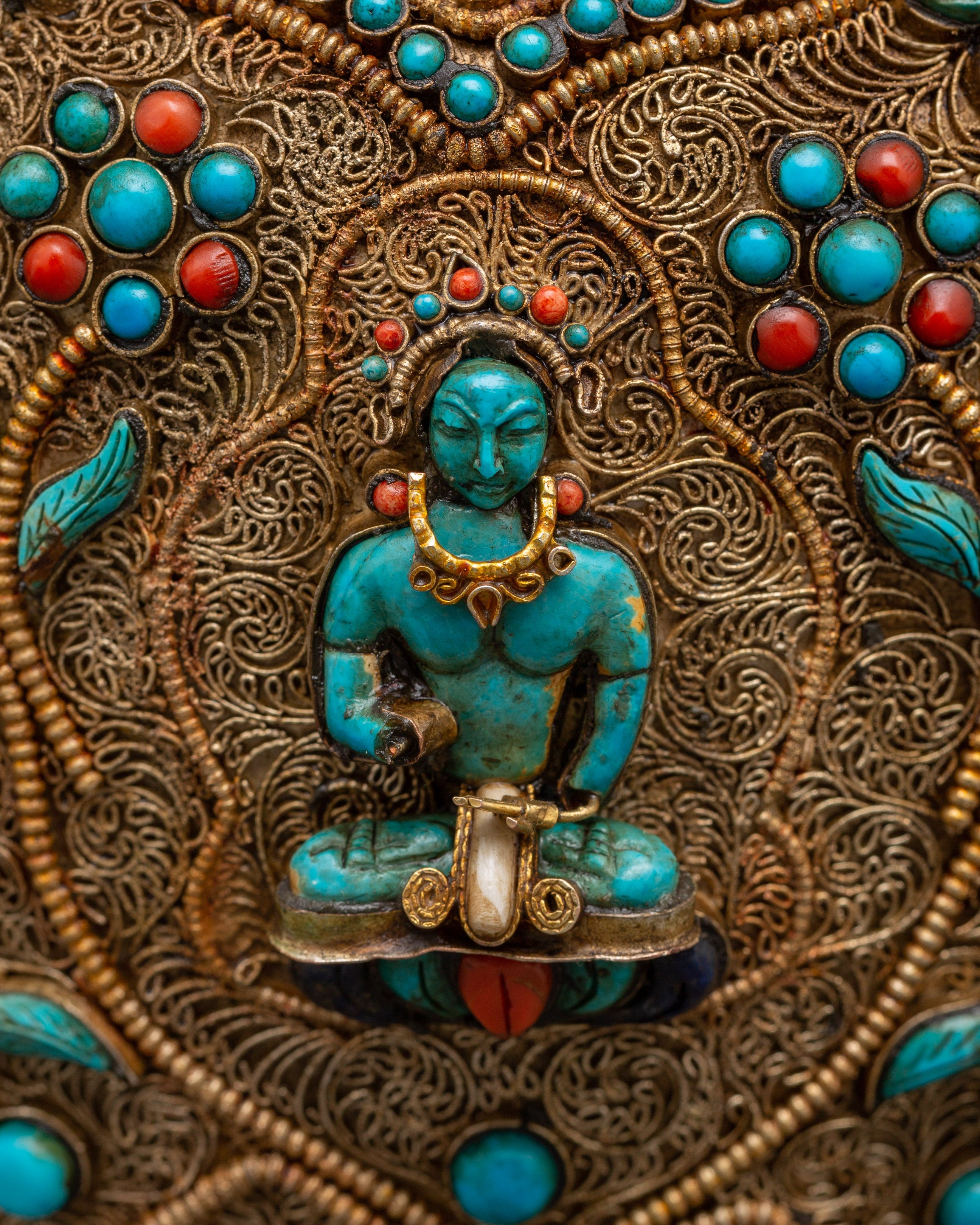 Large Handcrafted Tibetan Rice Bowl | Offering Bowl for Altar and Sacred Space