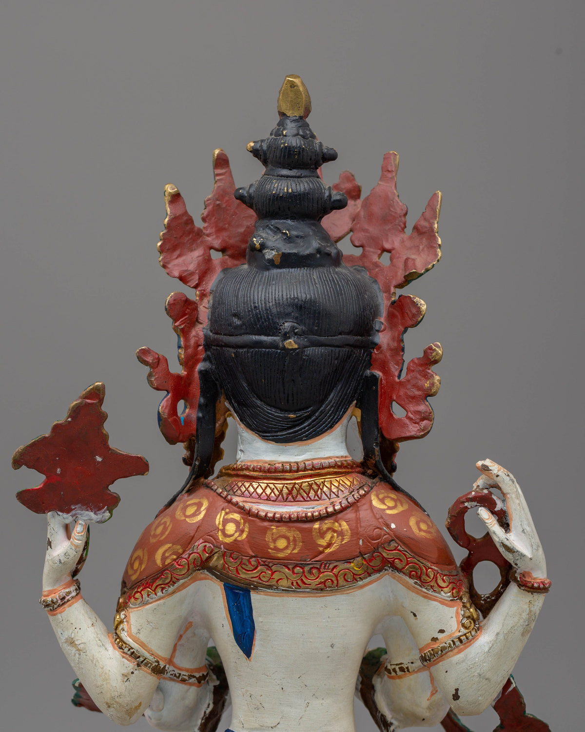 Bodhisattva four-armed Chenrezig statue | Handcrafted Copper Statue