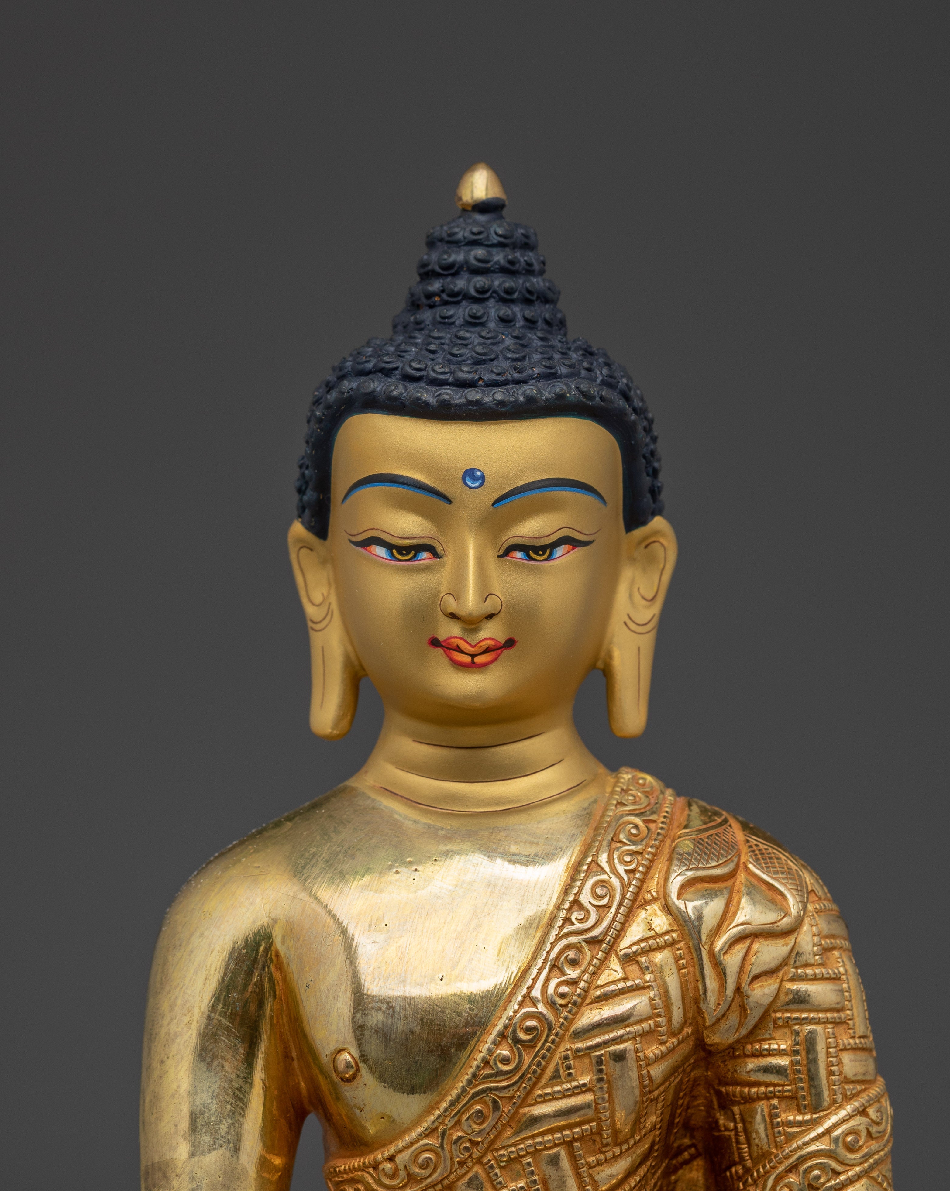 Golden Shakyamuni Buddha Decor Figurine | Gautama Buddha Artwork