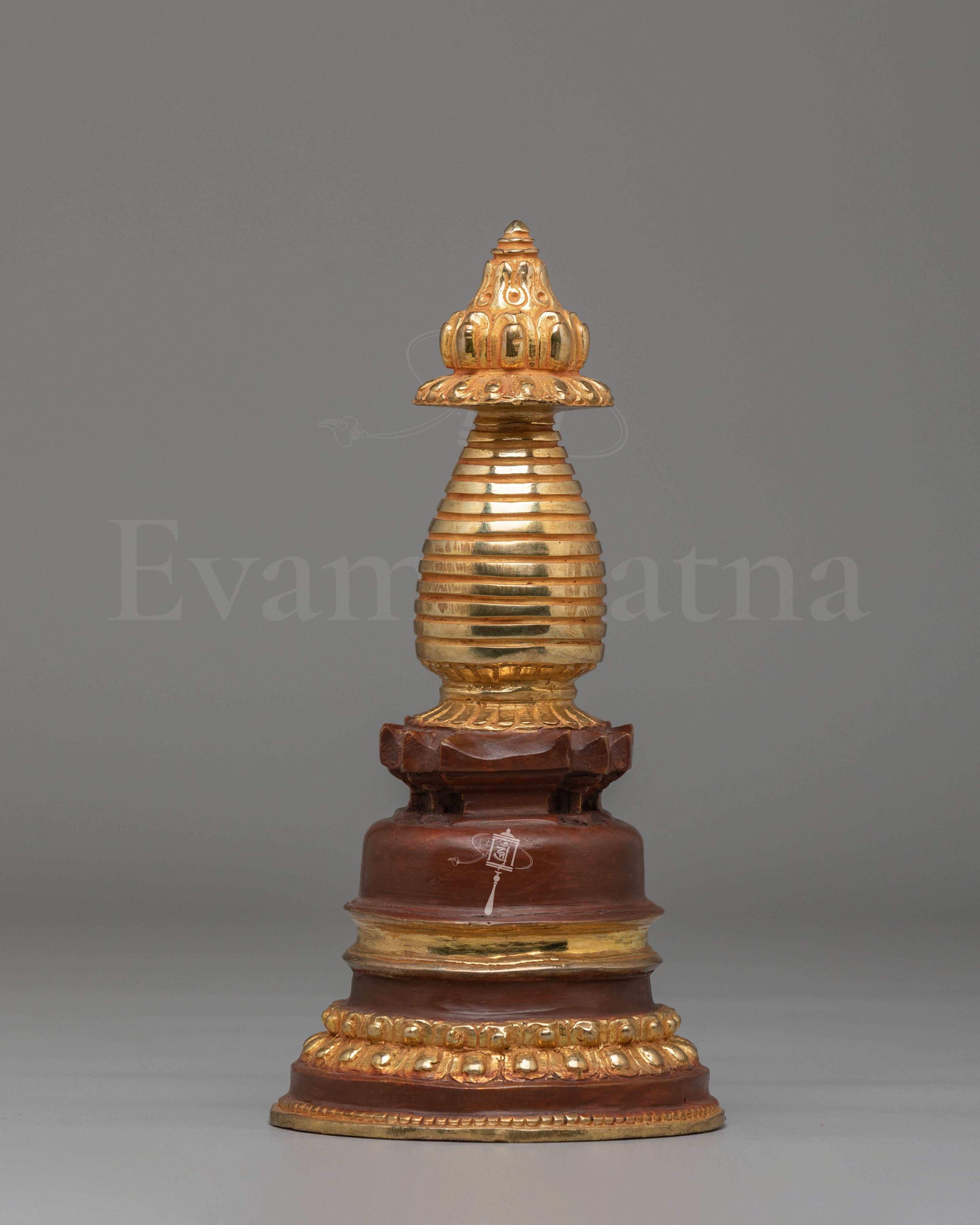Sacred Gold Plated Kadampa Stupa   