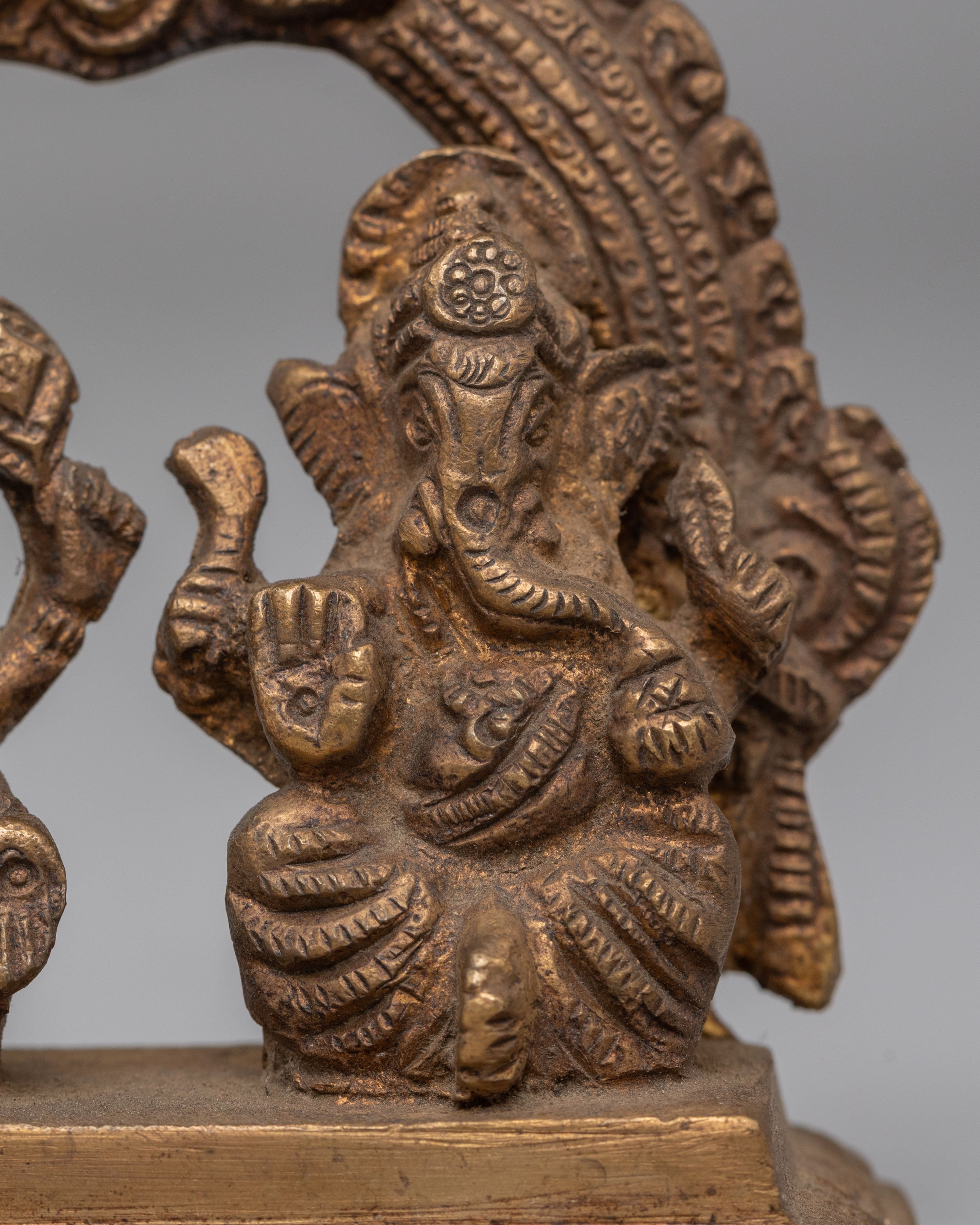 Laxmi and Lord Ganesha Statue Set | Brass Handcrafted Deity Sculpture