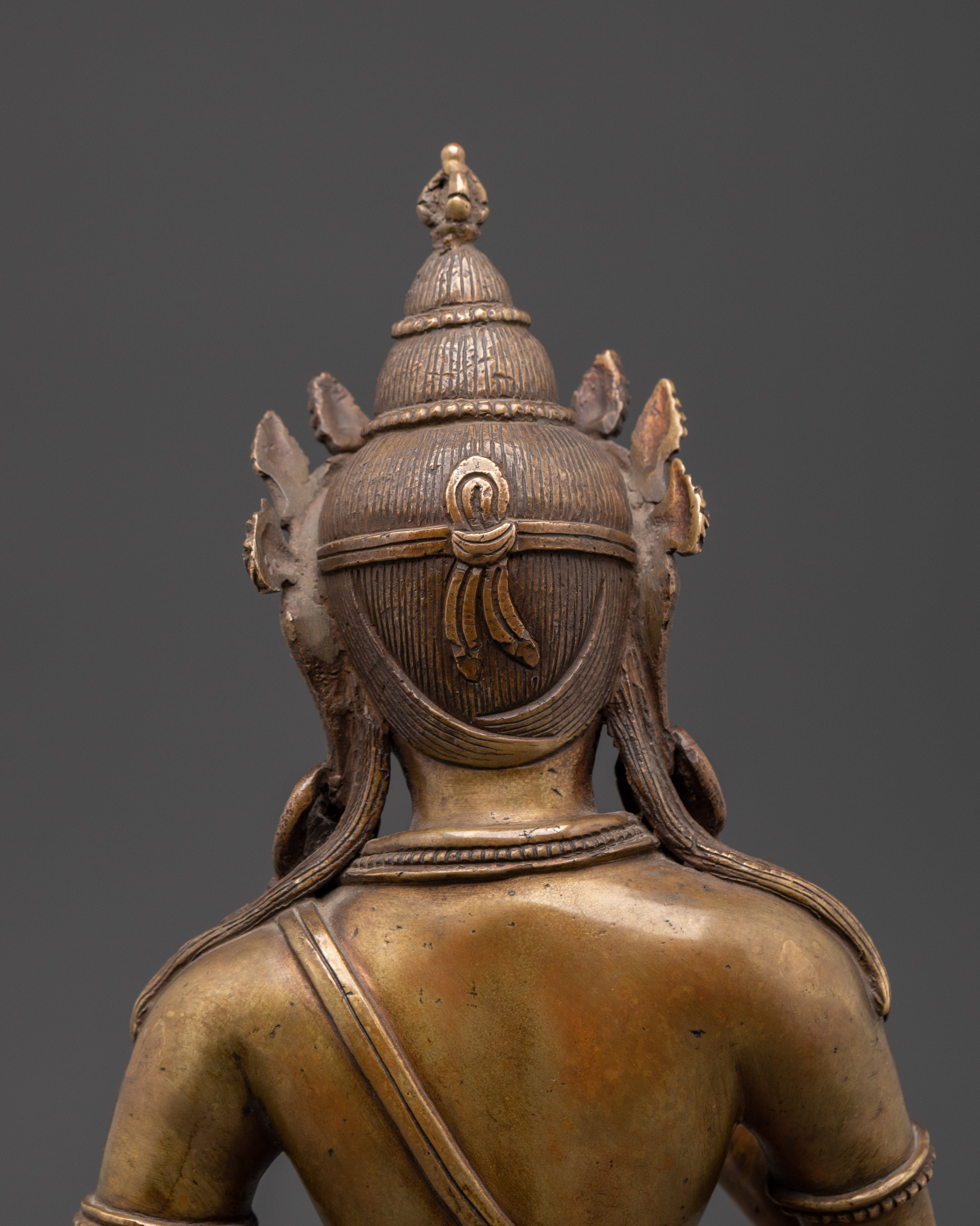 Handcrafted Brass Vajrasattva Statue | Tibetan Bodhisattva Sculpture