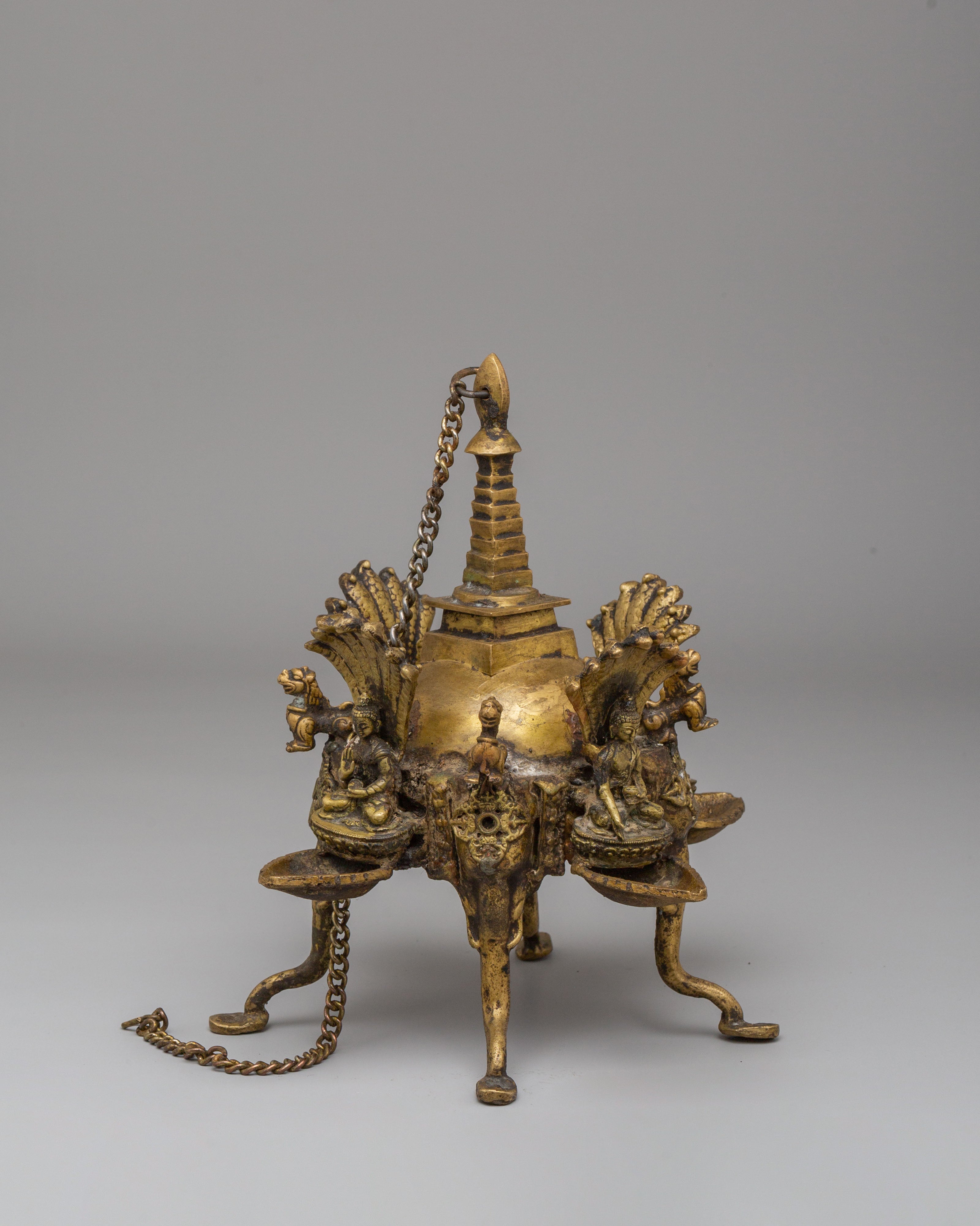 Five Dhyani Buddha Hanging Stupa Dalucha | Symbol of Spiritual Awakening